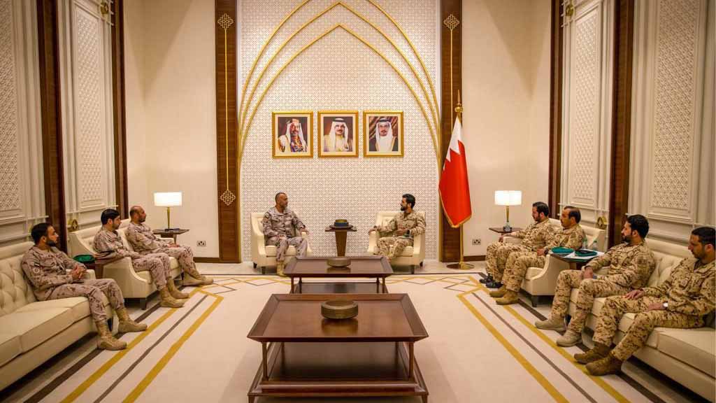 Image for the title: MoD delegation meets Bahraini National Security Advisor 