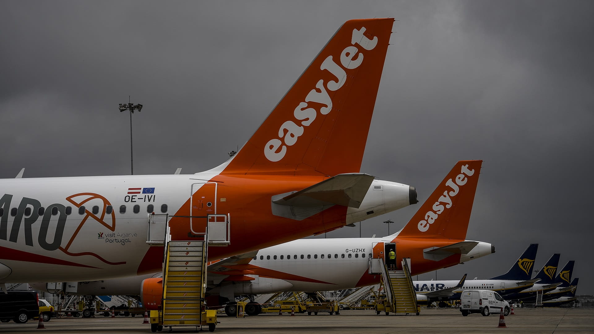 Image for the title: EasyJet narrows first-half loss on Covid recovery 