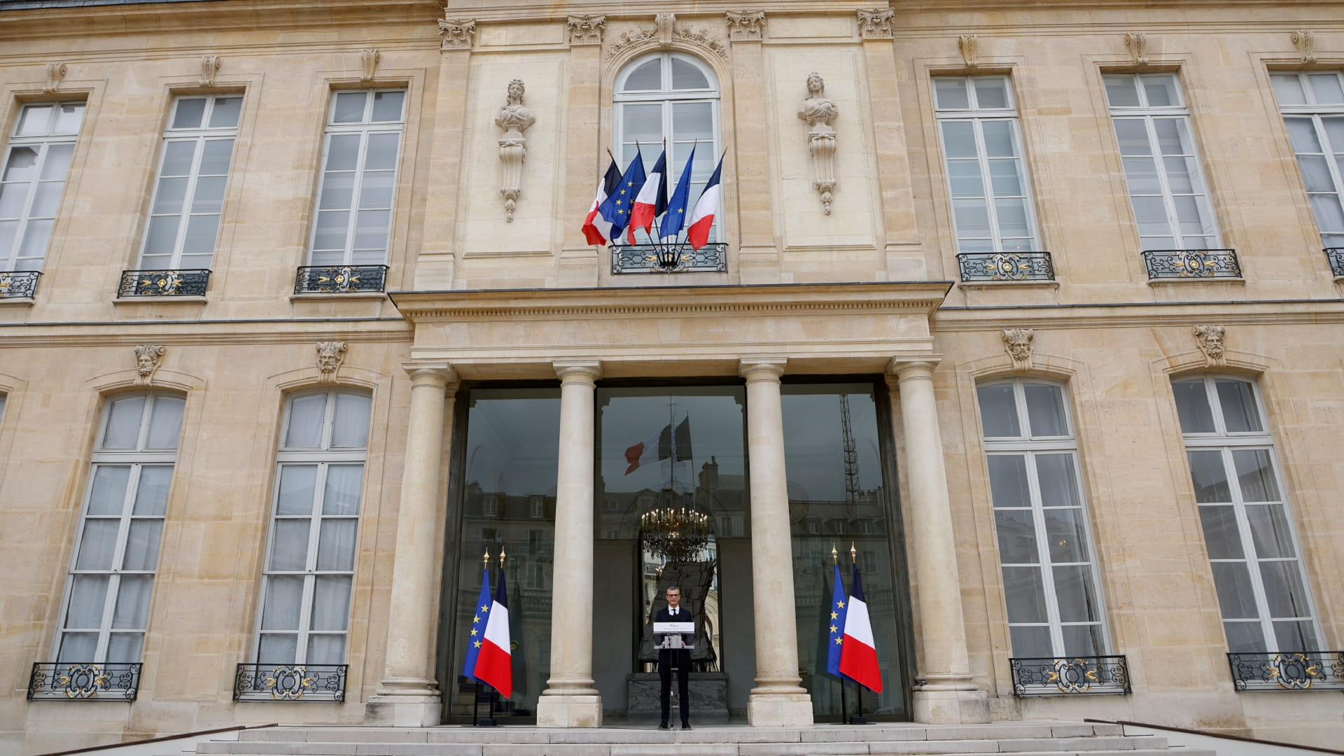 Image for the title: Macron names new foreign, defence ministers in cabinet shake-up 