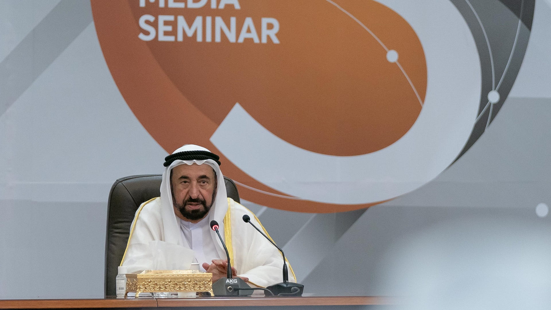 Image for the title: Sharjah Ruler attends SBA’s 3rd Media Seminar 