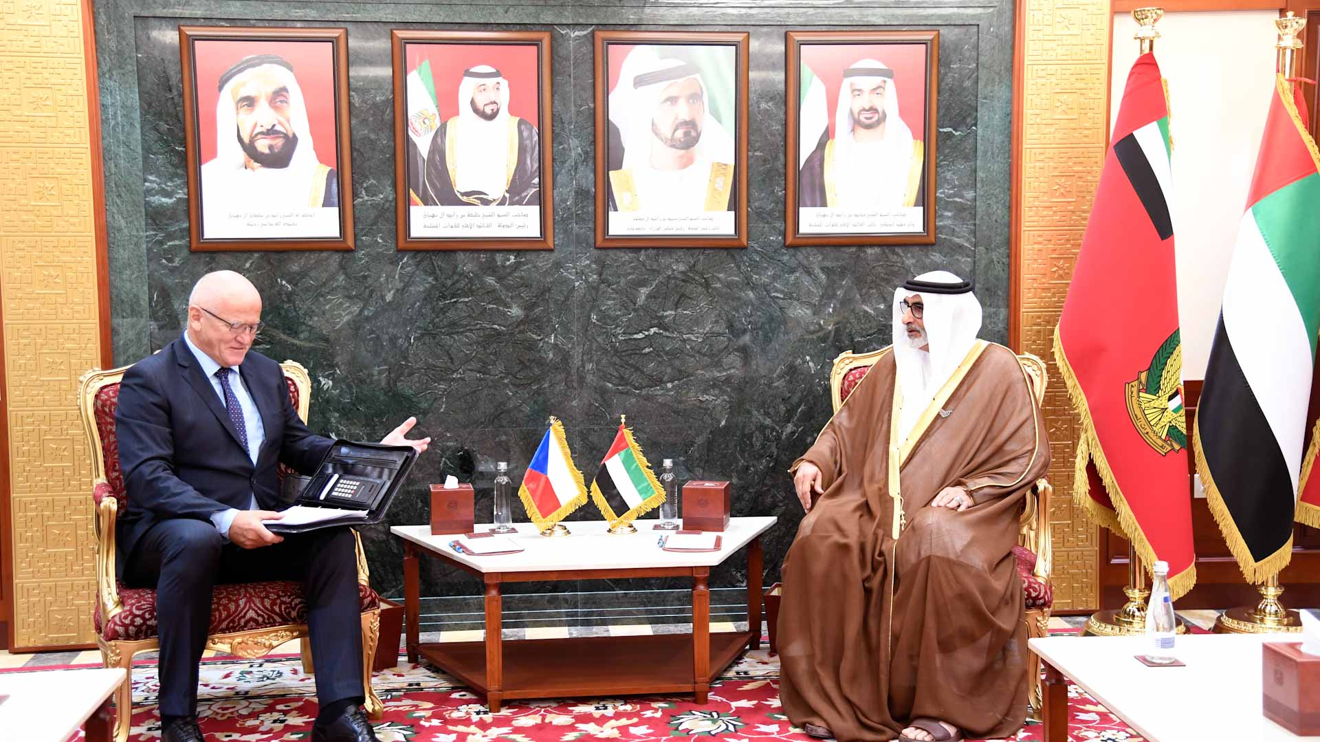 Image for the title: UAE, Czech Republic discuss defence cooperation 