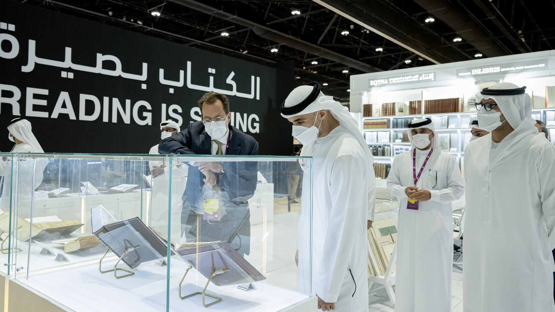 Image for the title: Khaled bin Mohamed bin Zayed visits ADIBF 