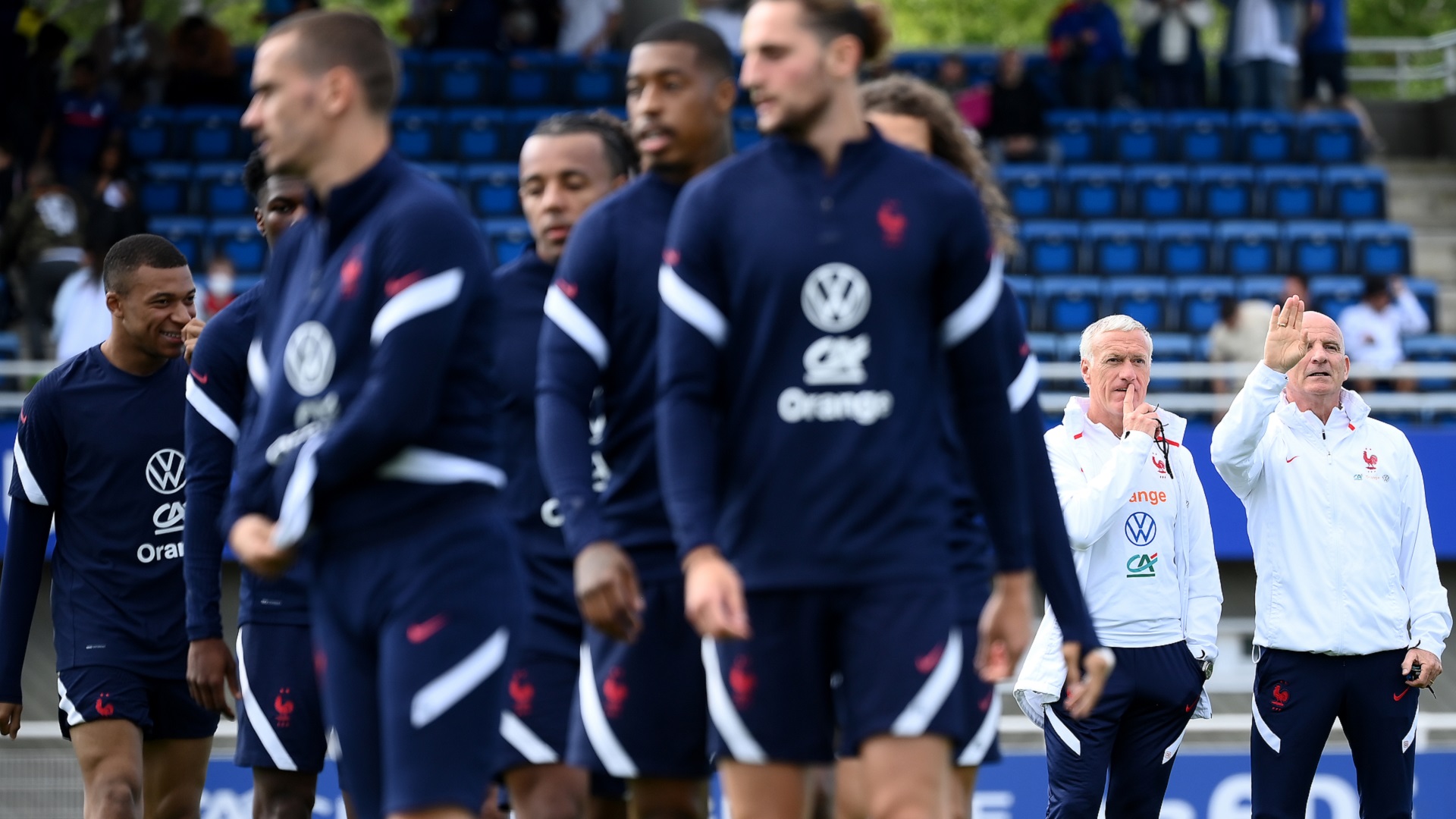 Image for the title: France warm up for World Cup by defending Nations League crown 