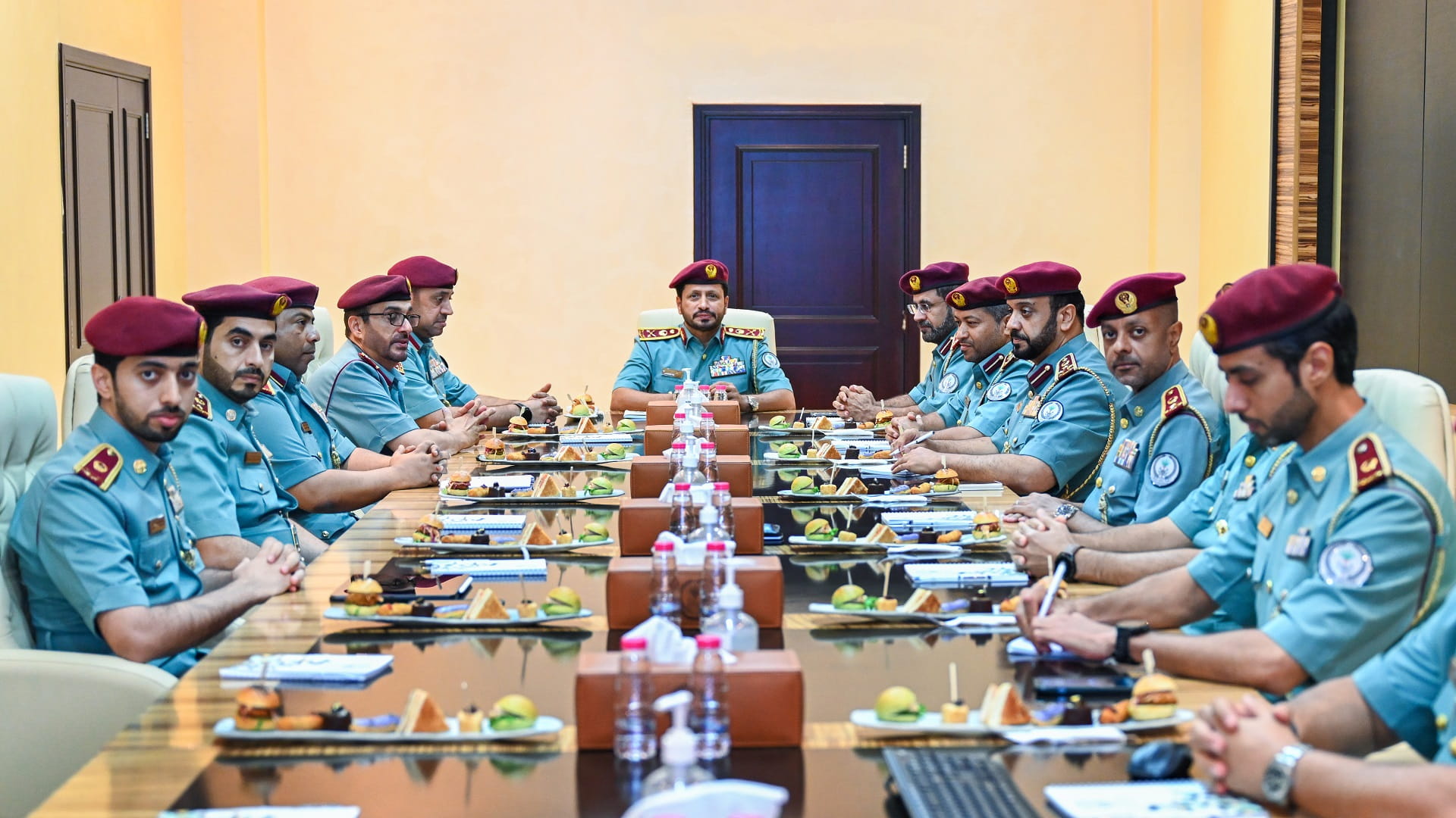 Image for the title: Al Shamsi chairs 10th meeting of SP's Higher Command Committee  