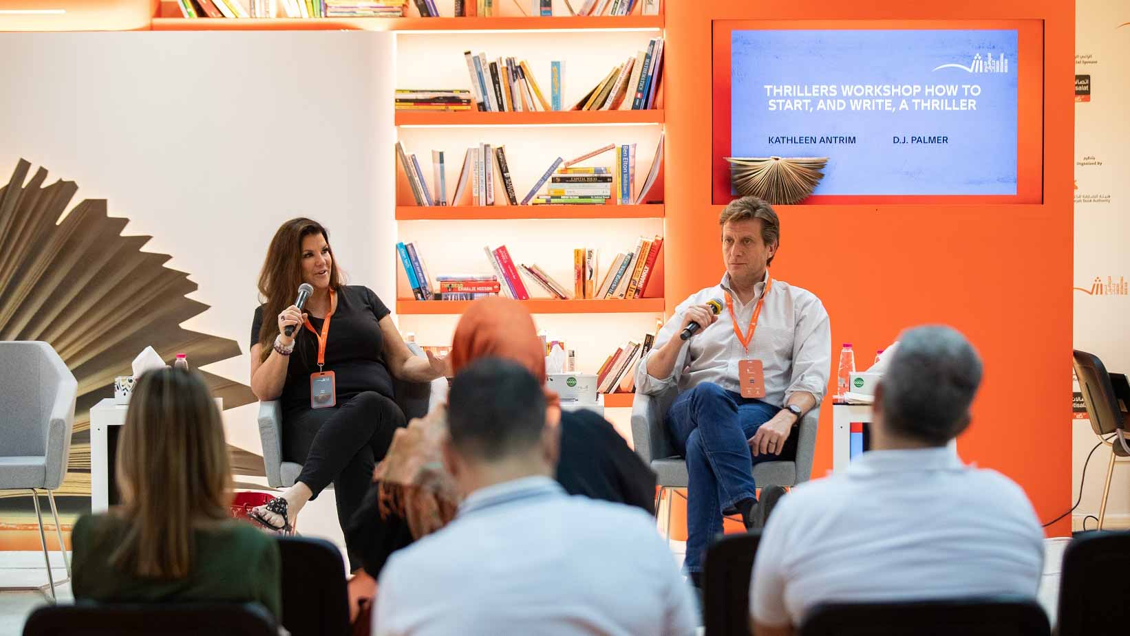 Image for the title: Thriller writers share top tips with students at SIBF 2022 