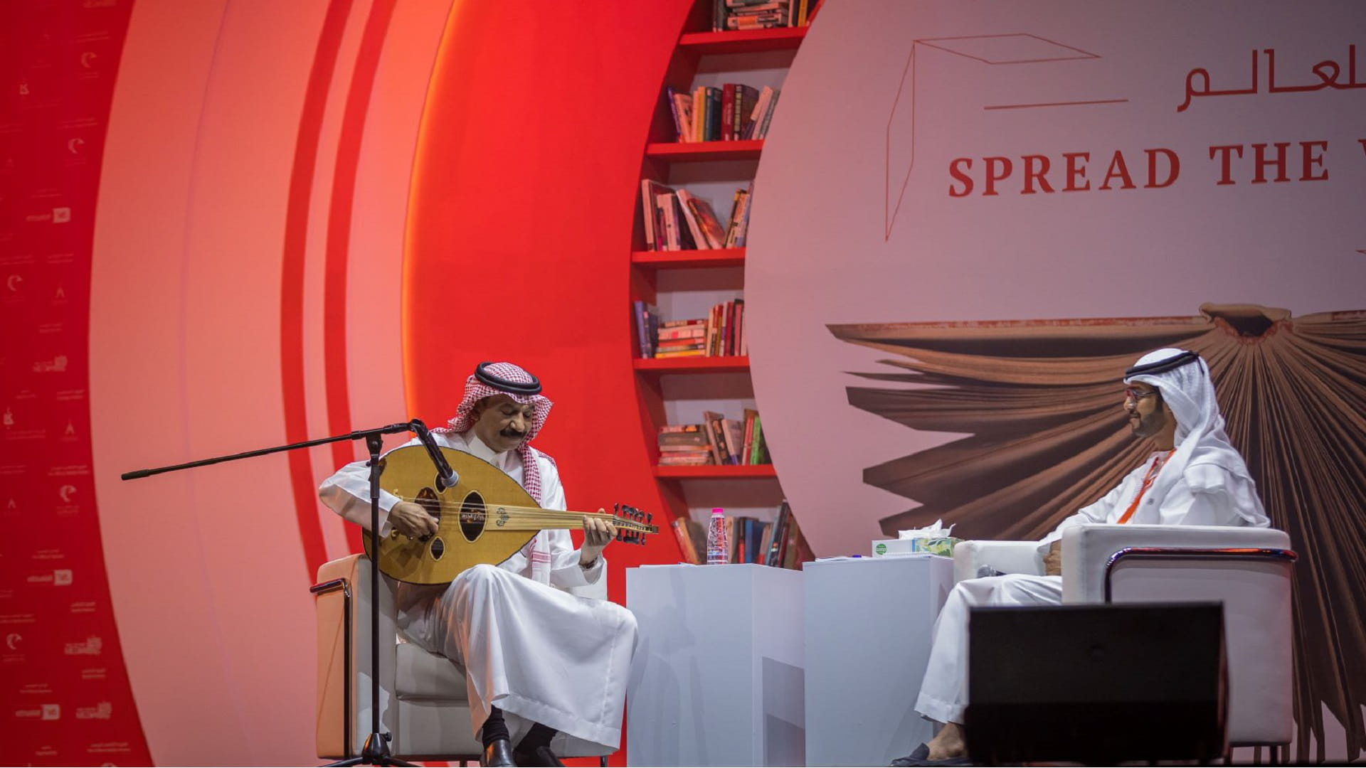 Image for the title: Musician Abadi Al-Johar delights fans with soulful tunes at SIBF