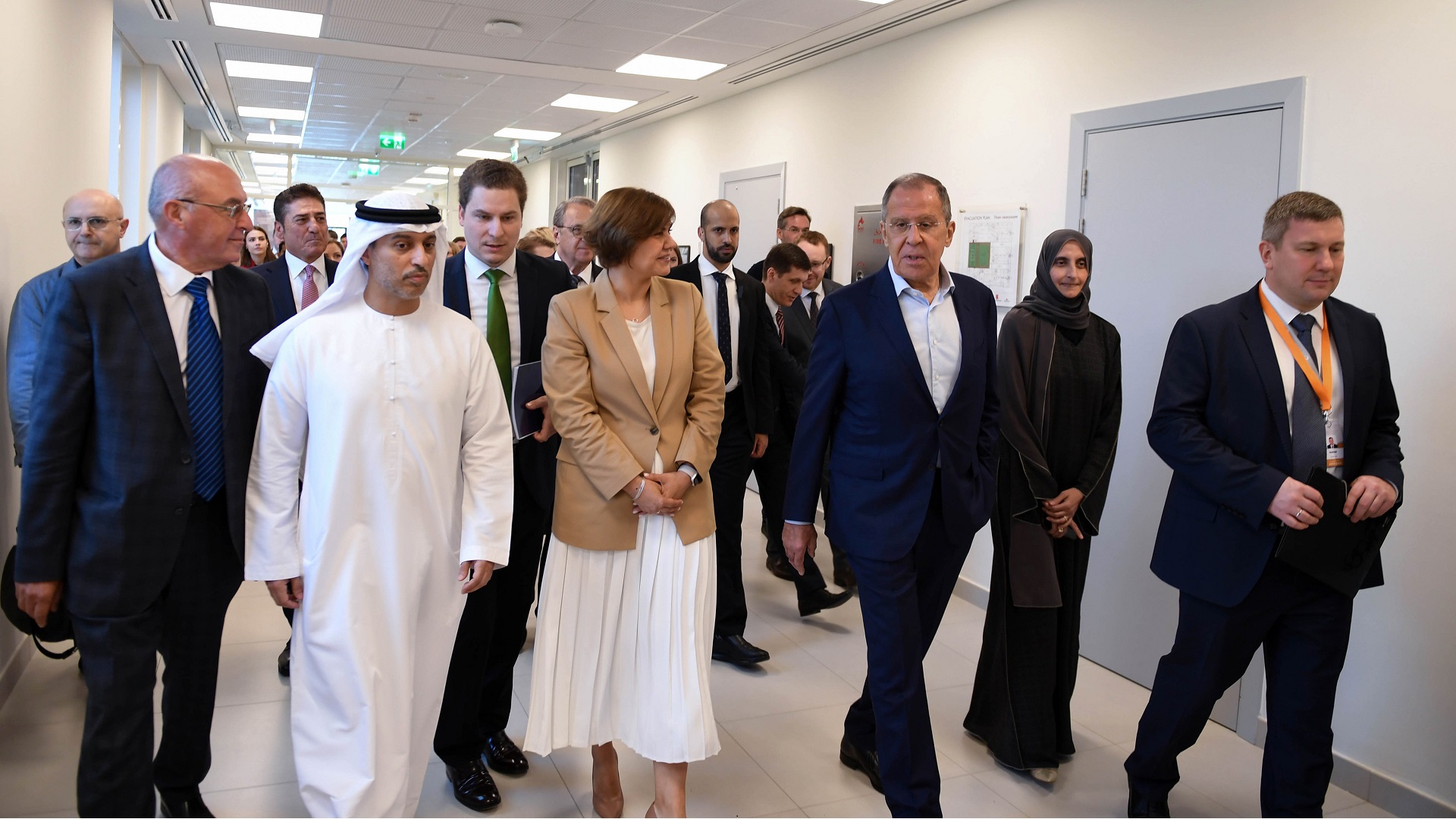 Image for the title: Lavrov visits Russian School of Abu Dhabi 