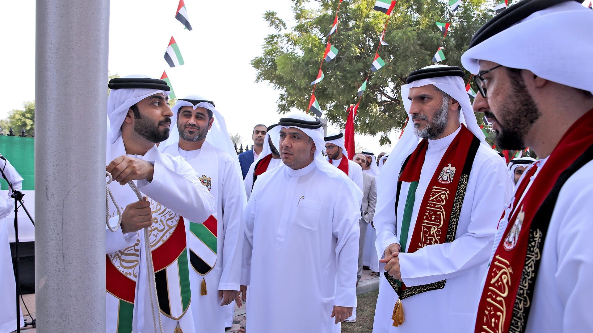 Image for the title: Sharjah Public Works celebrates Flag Day 