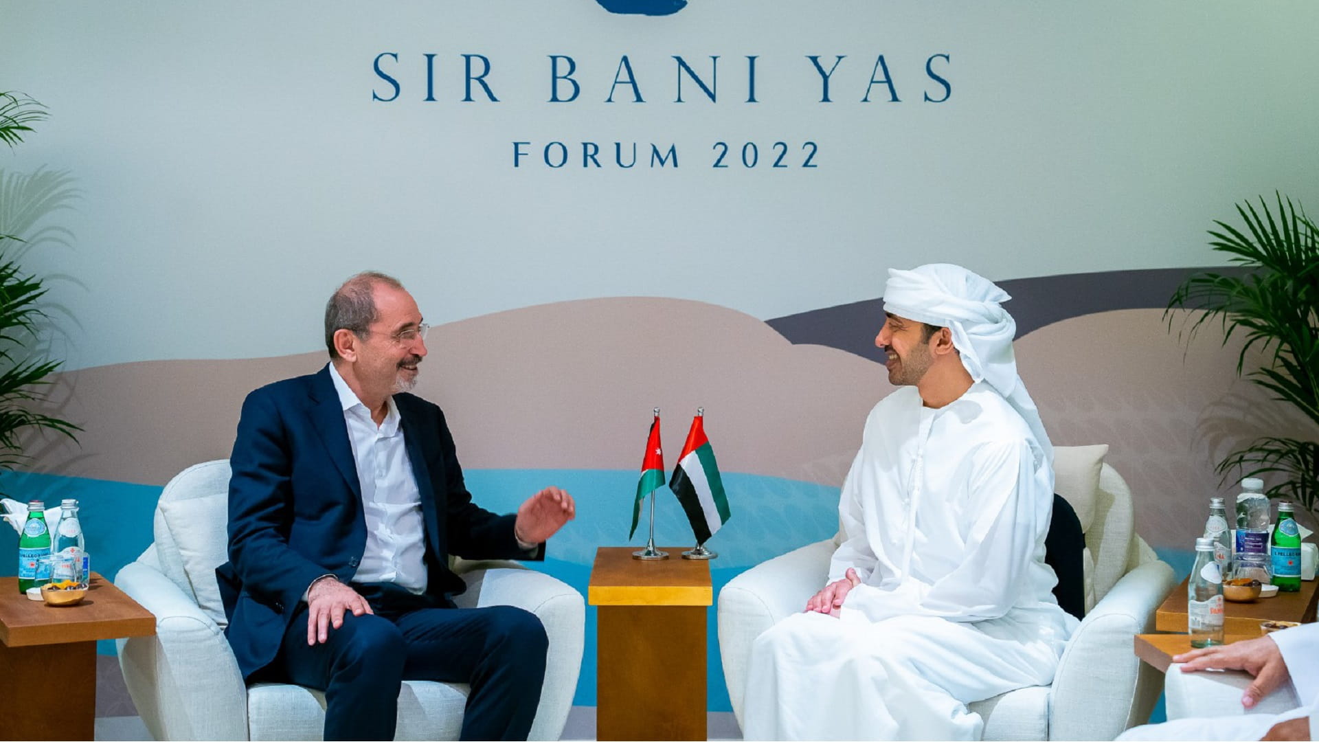 Image for the title: Abdullah bin Zayed, Jordanian FM review fraternal ties  