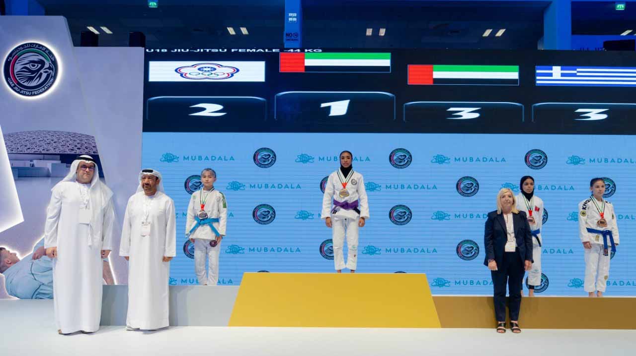 Image for the title: UAE national team captures 11 gold medals in JJWC 