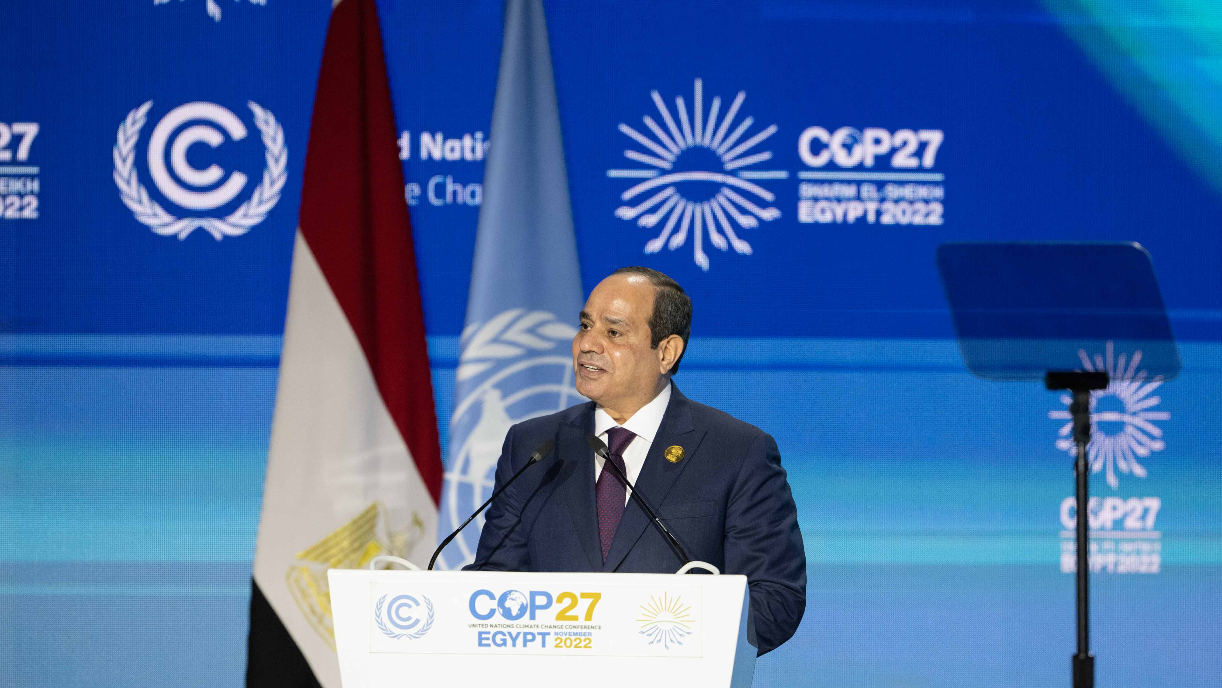 Image for the title: El-Sisi calls for innovative ideas to bolster climate action 