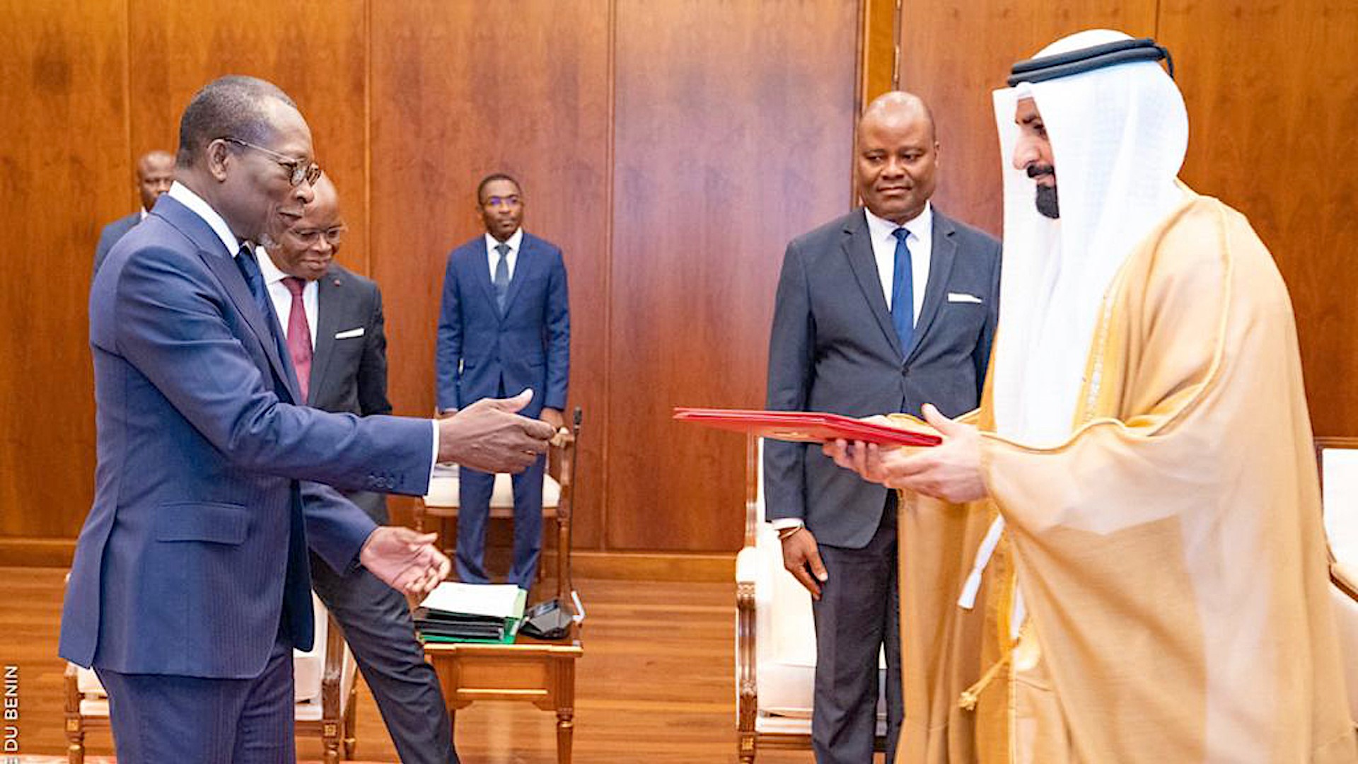 Image for the title: UAE Ambassador presents credentials to President of Benin 