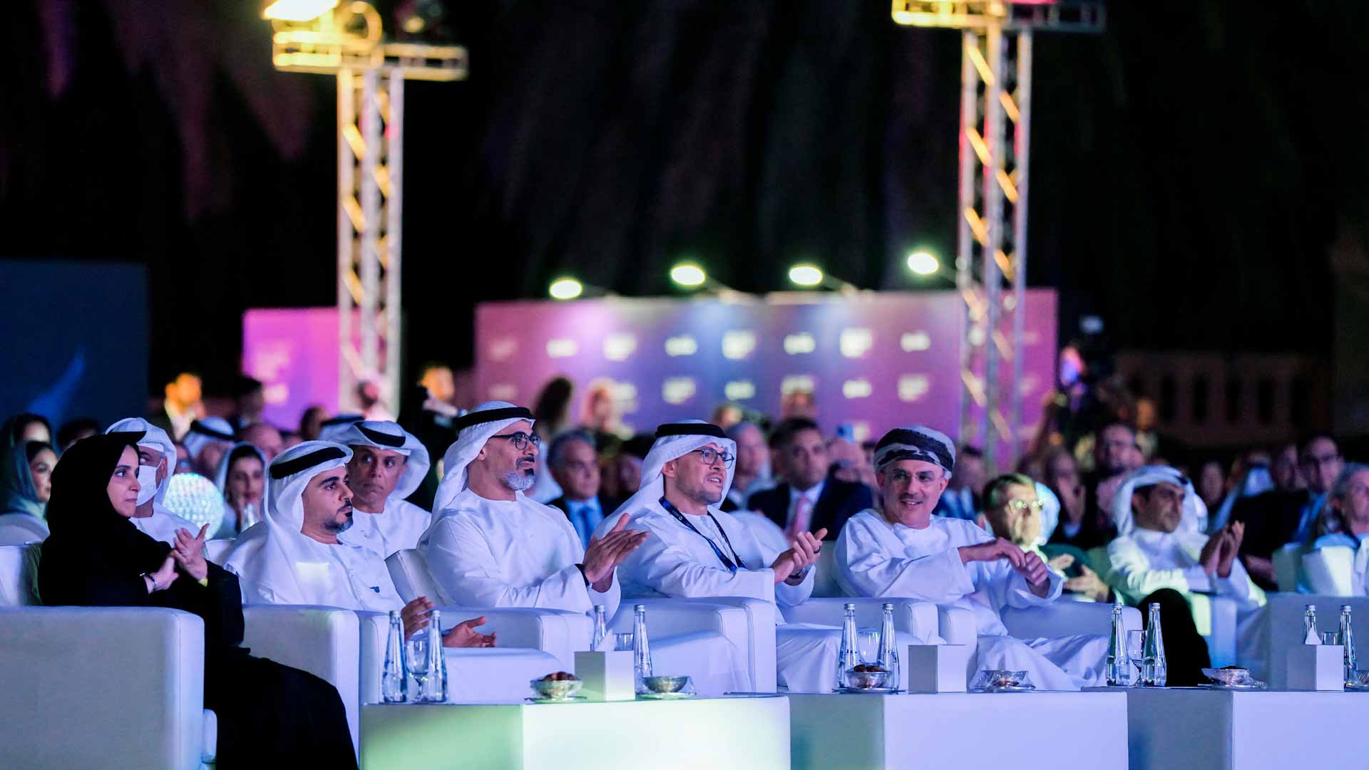 Image for the title: Khaled bin Mohamed attends opening ceremony of 1st ADFW 