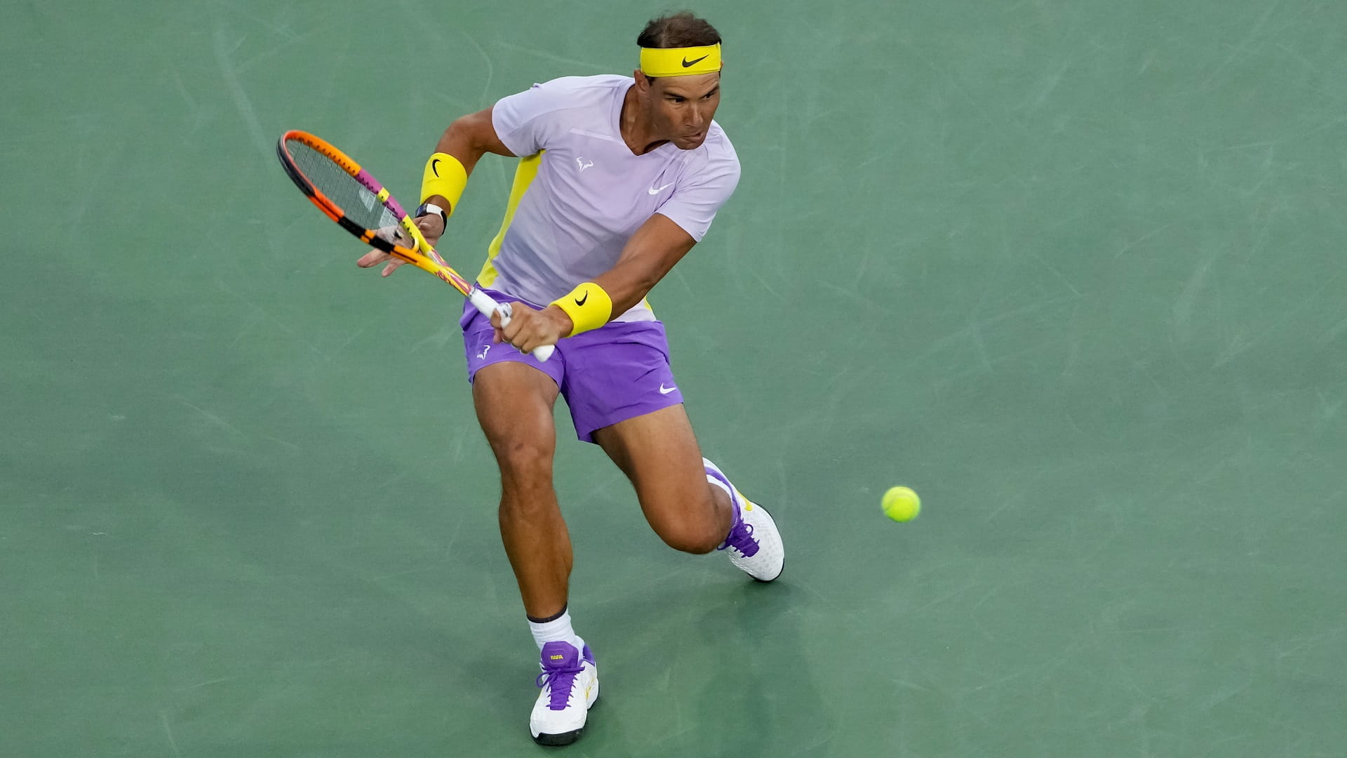 Image for the title: Nadal ready 'to die' to return to his tennis peak 