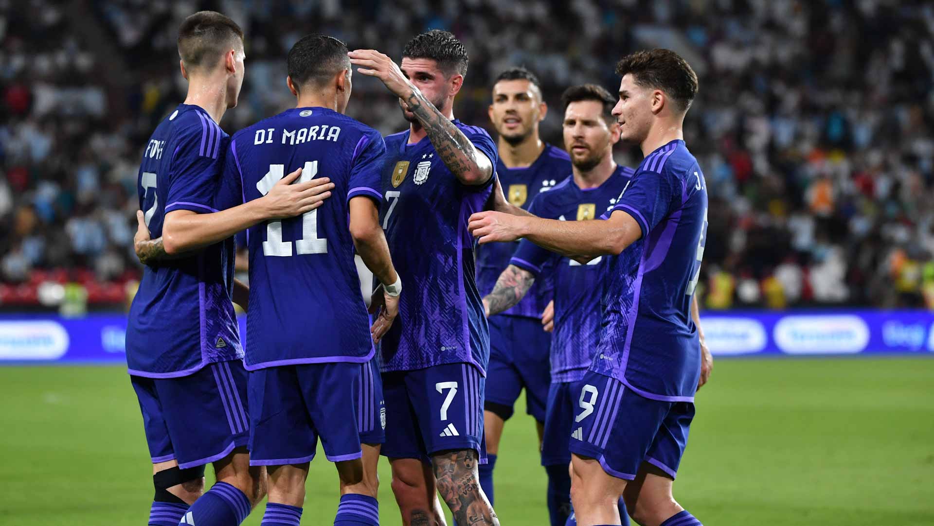 Image for the title: Messi on target as Argentina demolish UAE in World Cup warm-up 