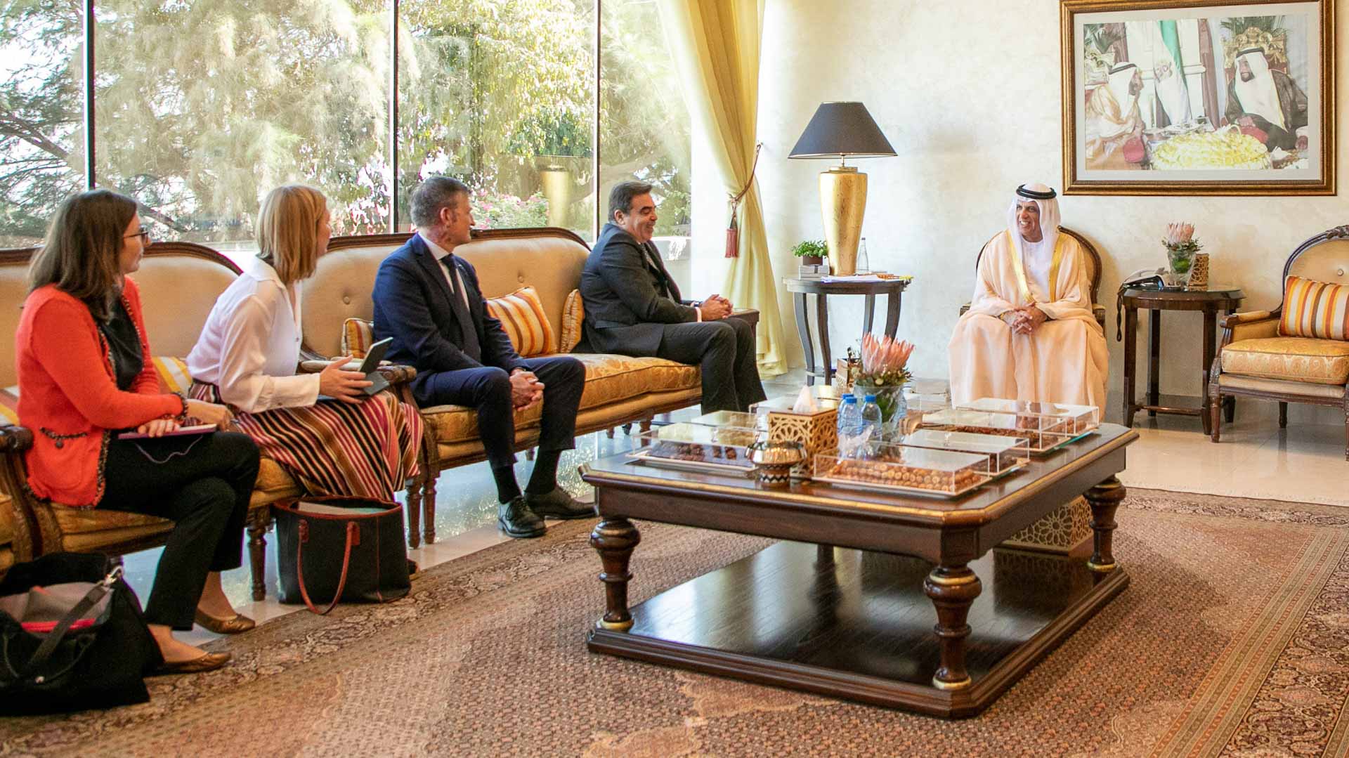 Image for the title: RAK Ruler receives European Commission Vice-President 