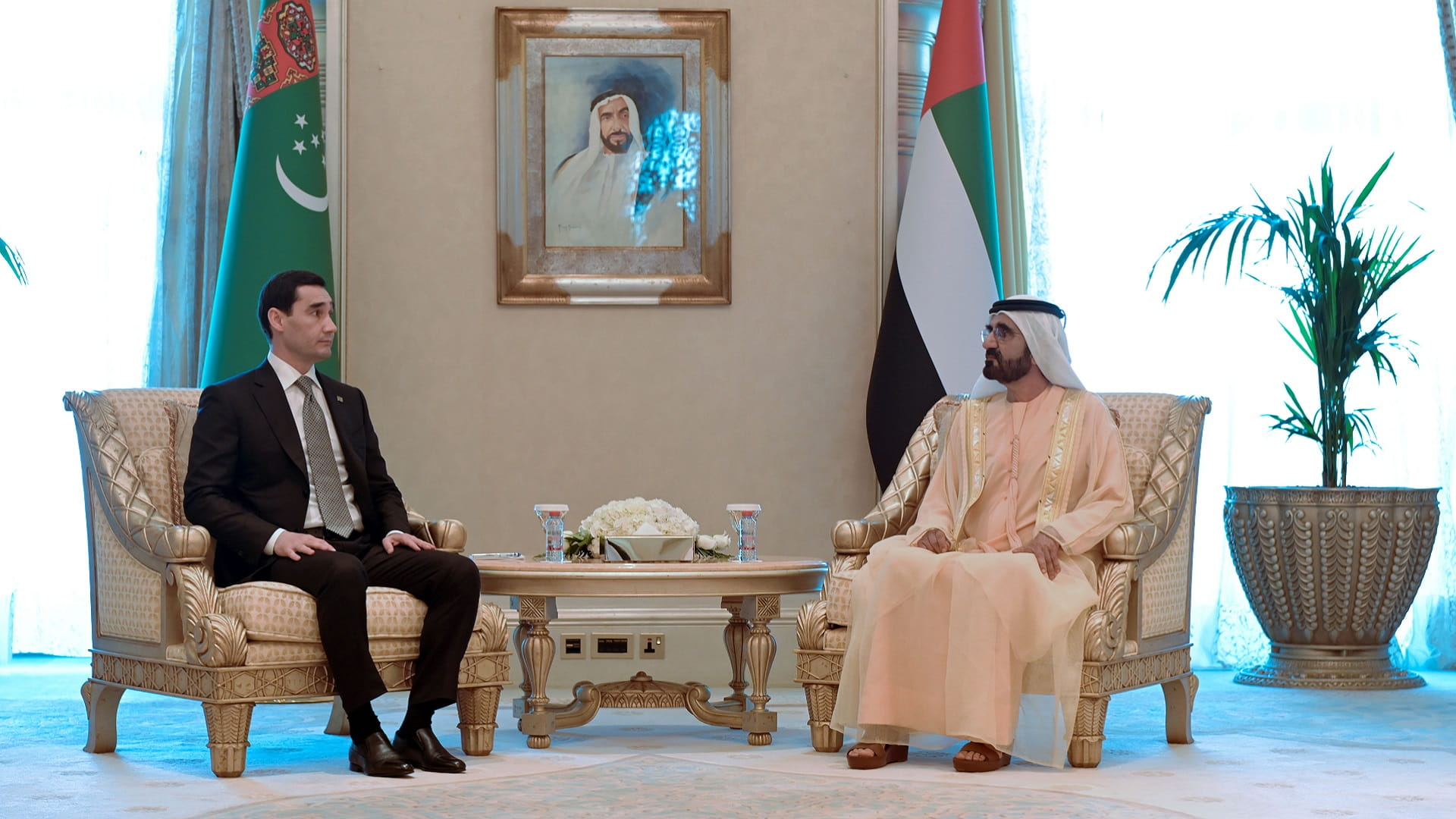 Image for the title: Mohammed bin Rashid meets with President of Turkmenistan 