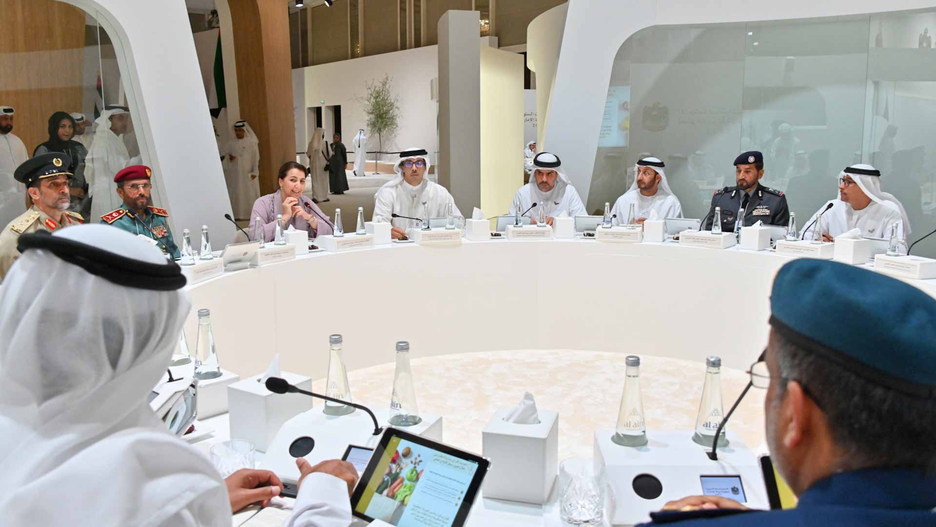 Image for the title: Mansour bin Zayed attends a session of UAE Annual Gov. Meetings 