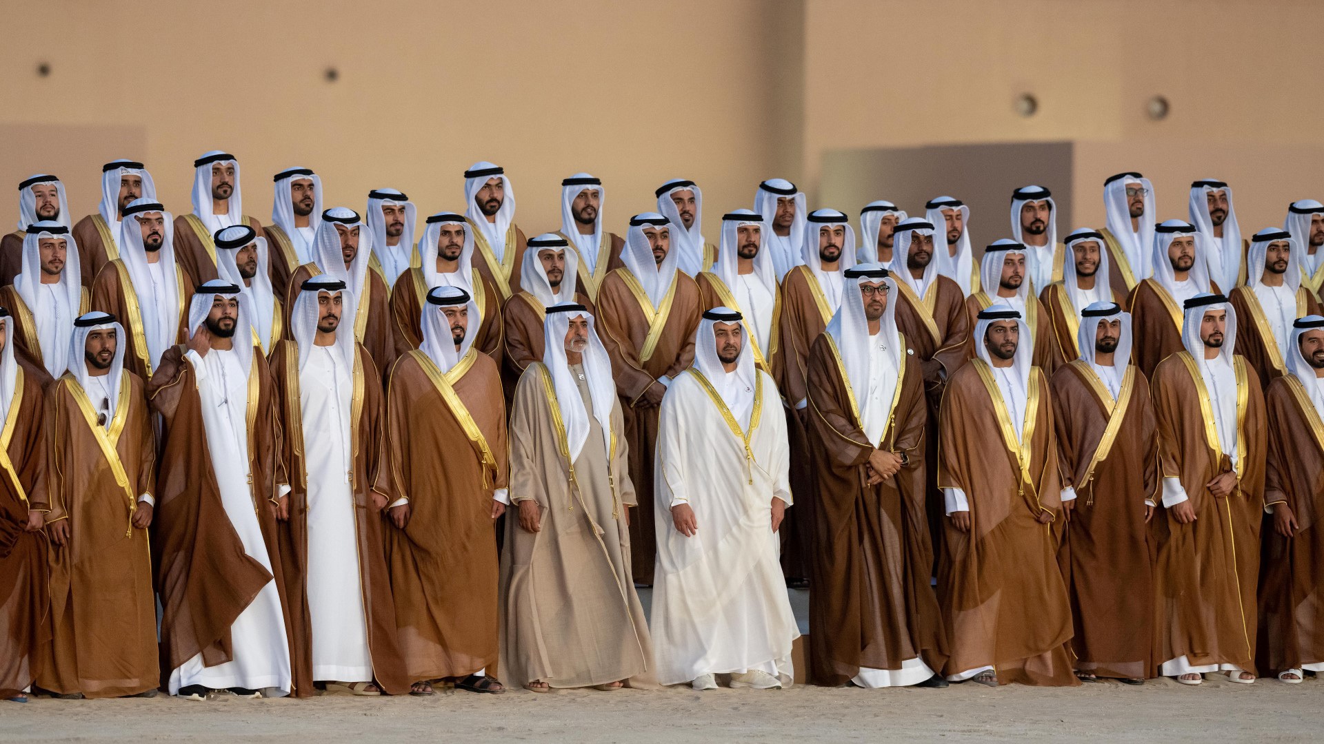 Image for the title: Hamdan bin Zayed witnesses 18th mass wedding of 188 couples 