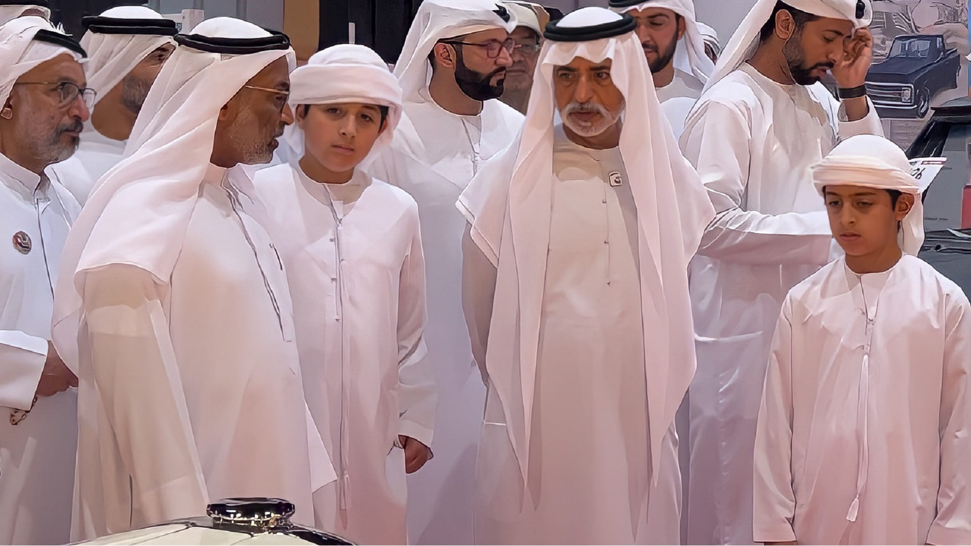 Image for the title: Nahyan bin Mubarak visits SOCC’s pav at Auto Moto Show 2022 