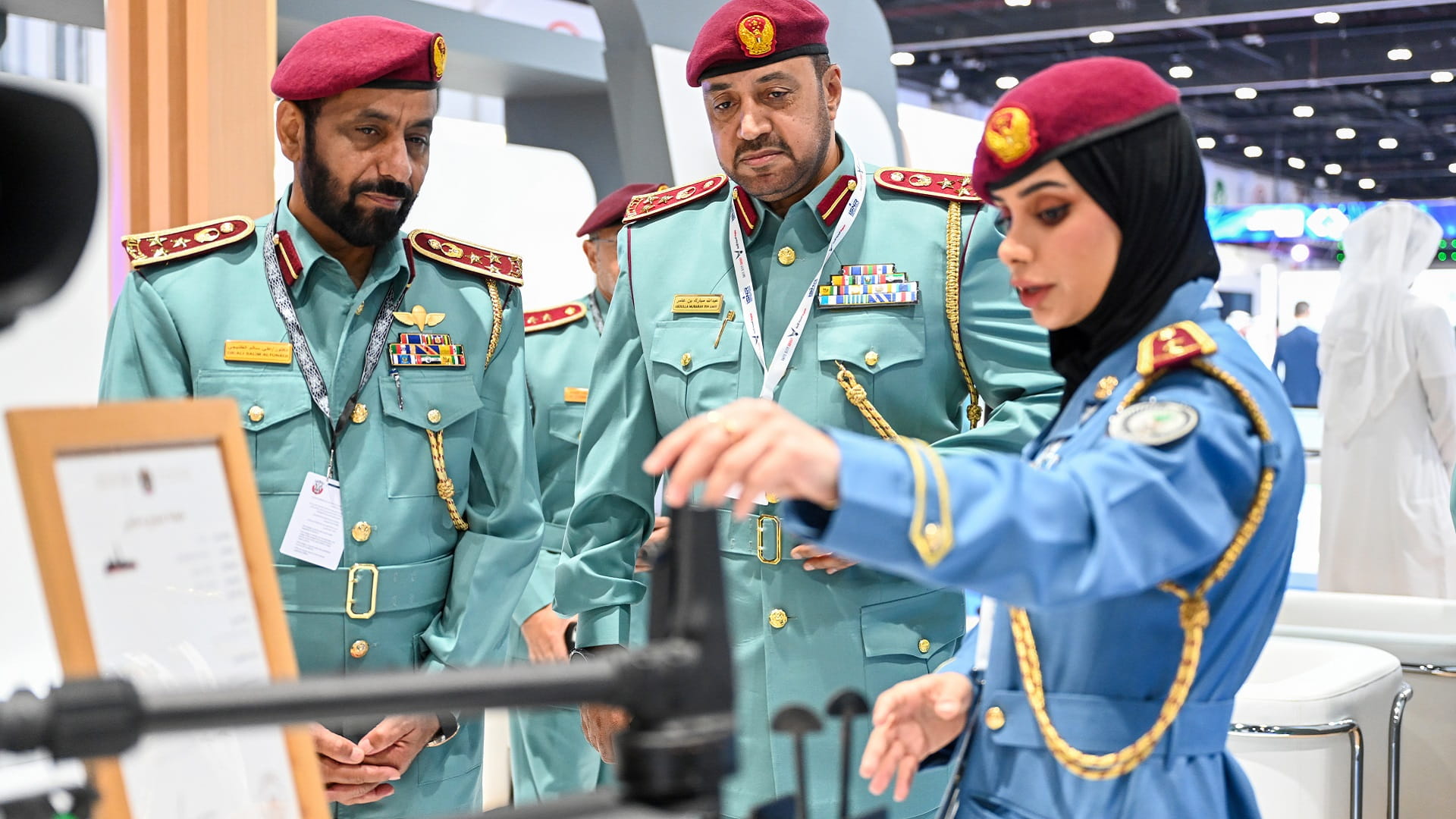 Image for the title: Bin Amer inspects SP’s platform in ISNR Abu Dhabi 2022 