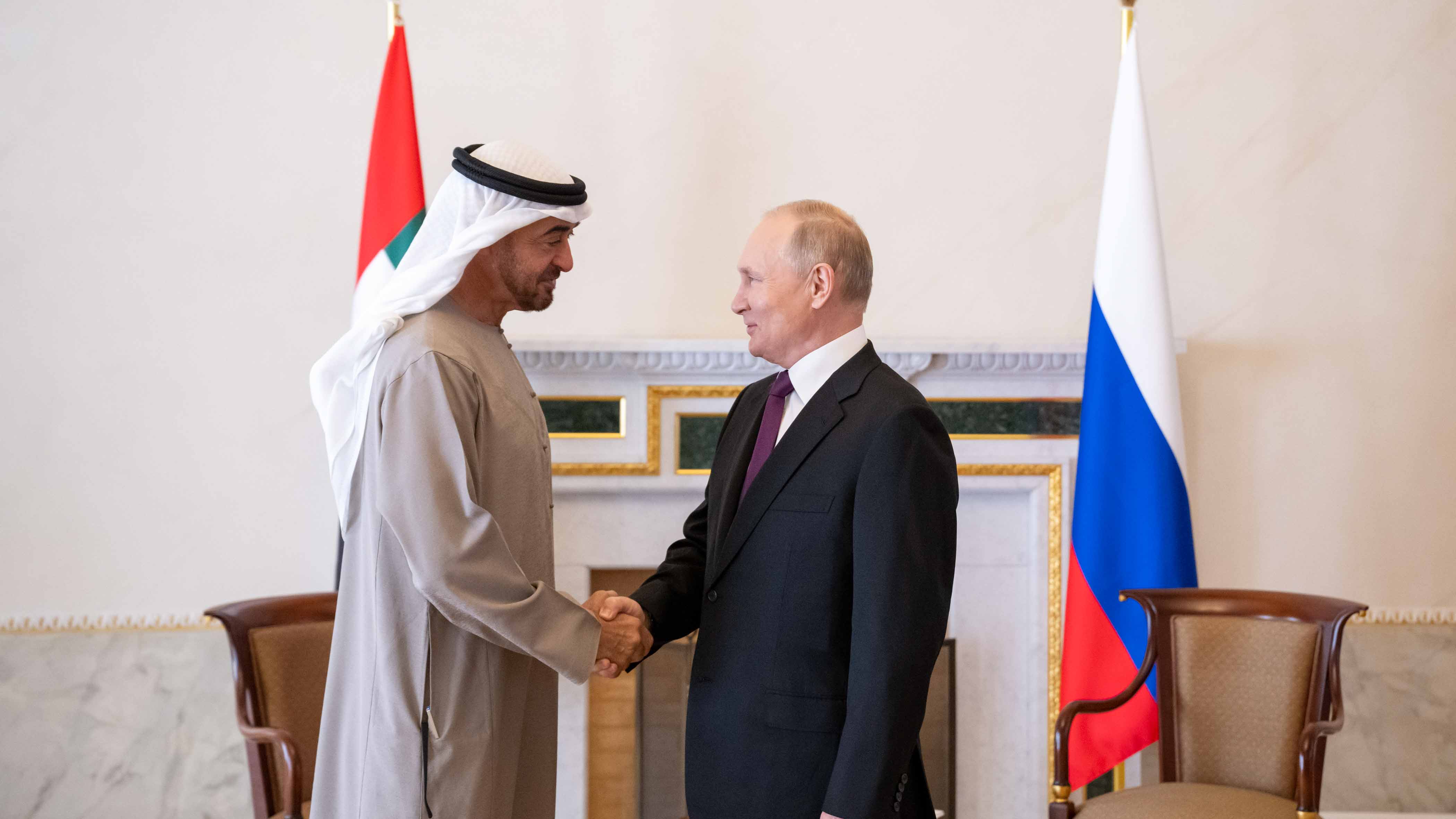 Image for the title: UAE, Russia discuss cooperation and issues of mutual concern 