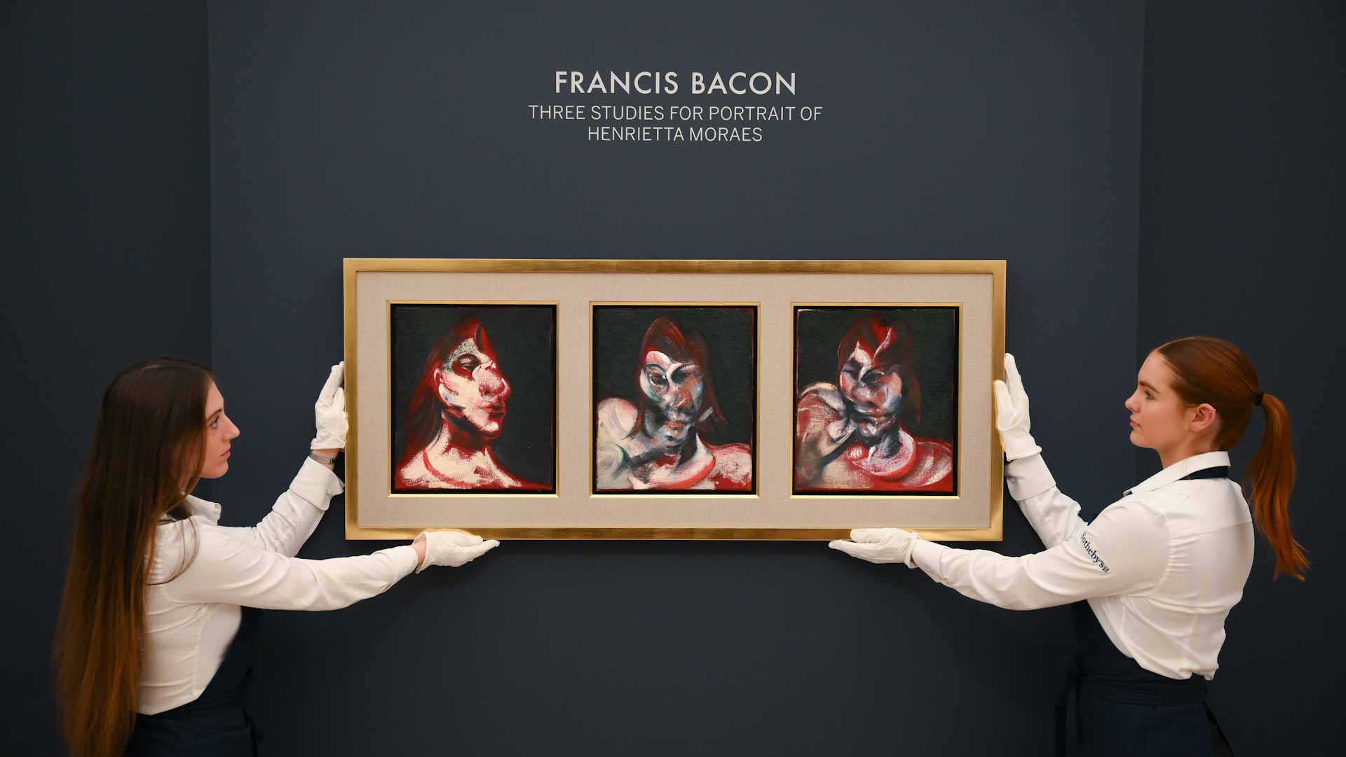 Image for the title: Francis Bacon triptych fetches 24.3 mn pounds at London sale 