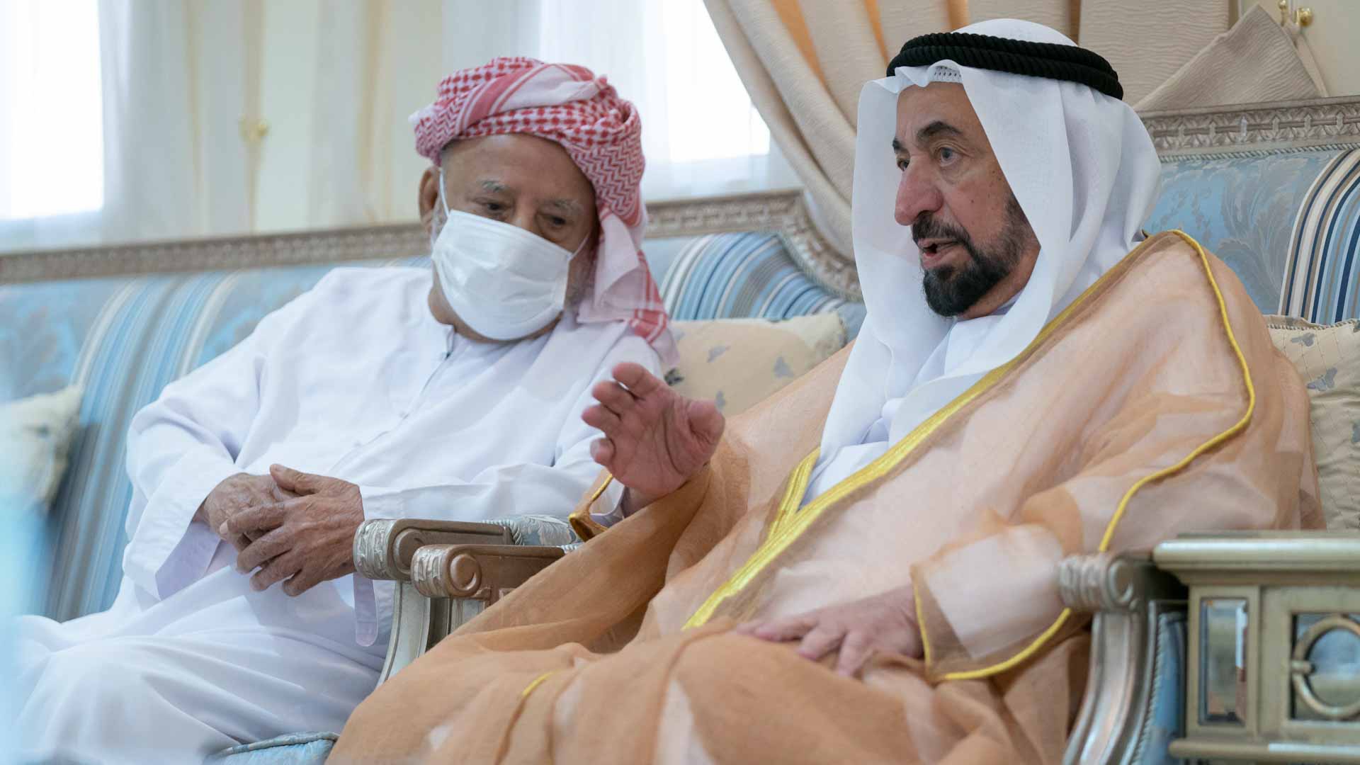 Image for the title: Sharjah Ruler visits Governor of Wadi Al Helo 