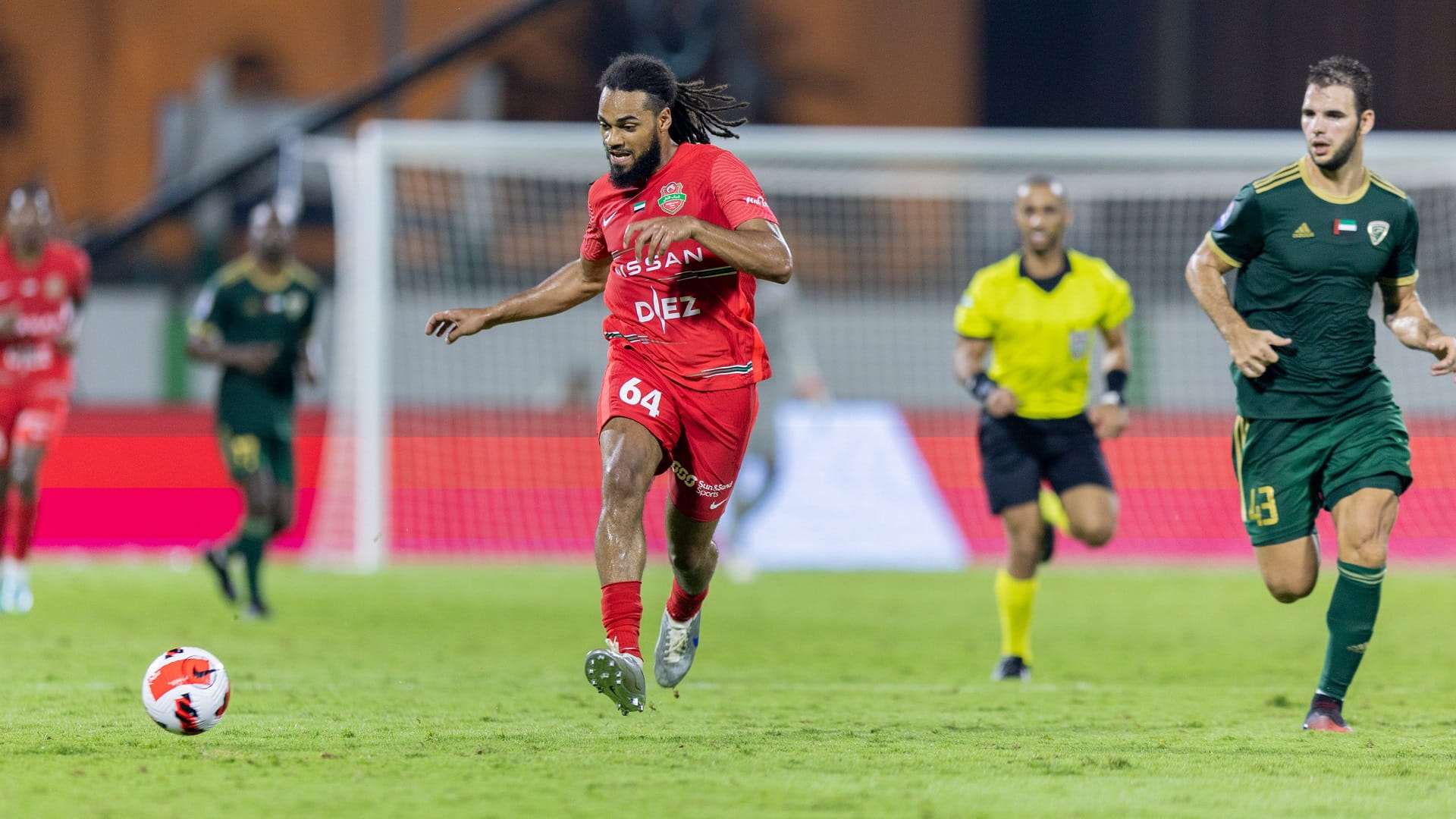 Image for the title: Shabab Al-Ahli beat Khorfakkan 1-0 in ADNOC Professional League 