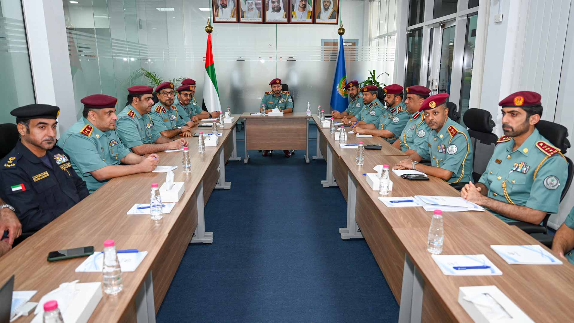 Image for the title: Al Shamsi inspects "Sharjah International Airport Police" 