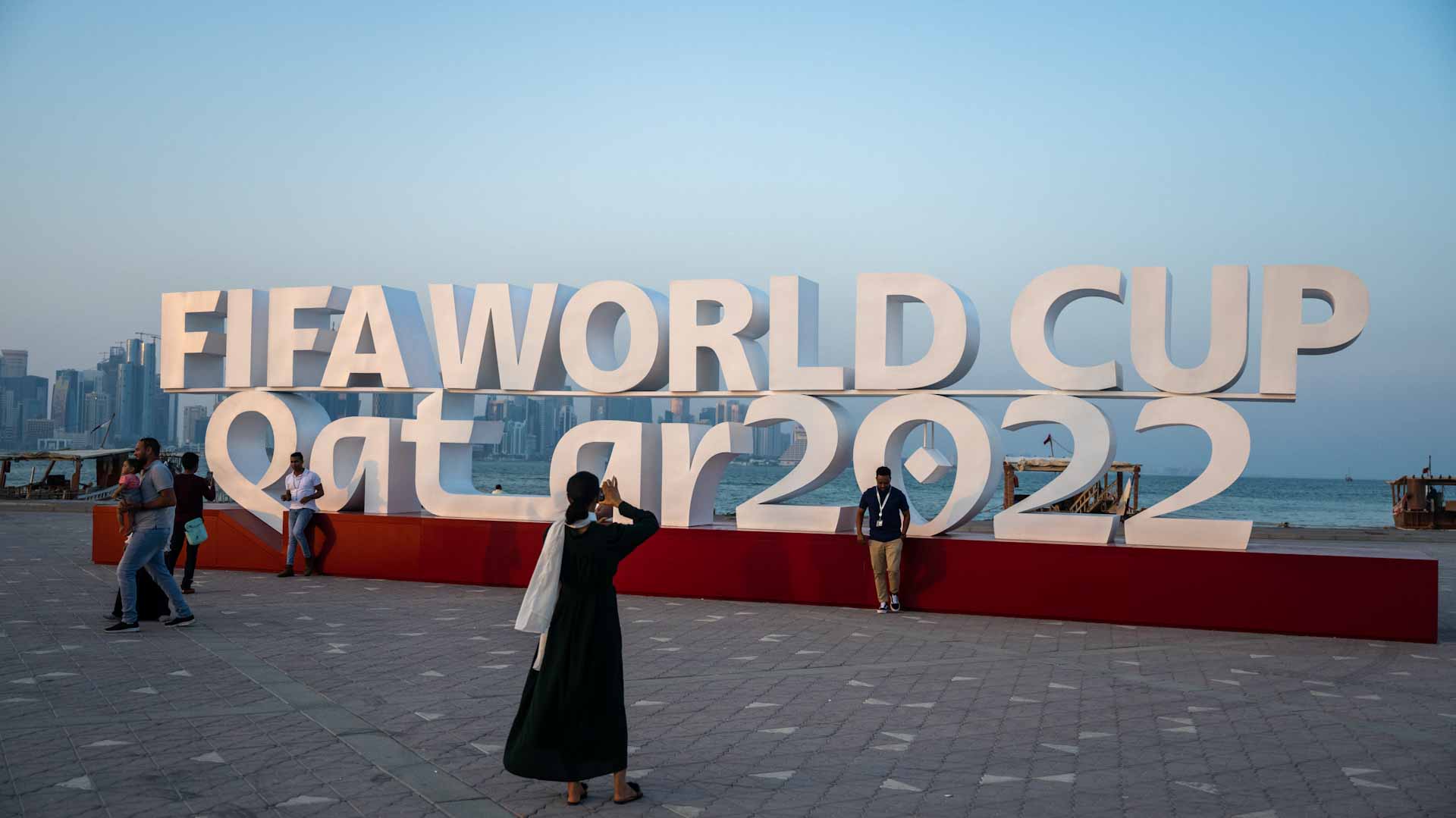 Image for the title: Qatar's market gets ready for football boom World Cup 