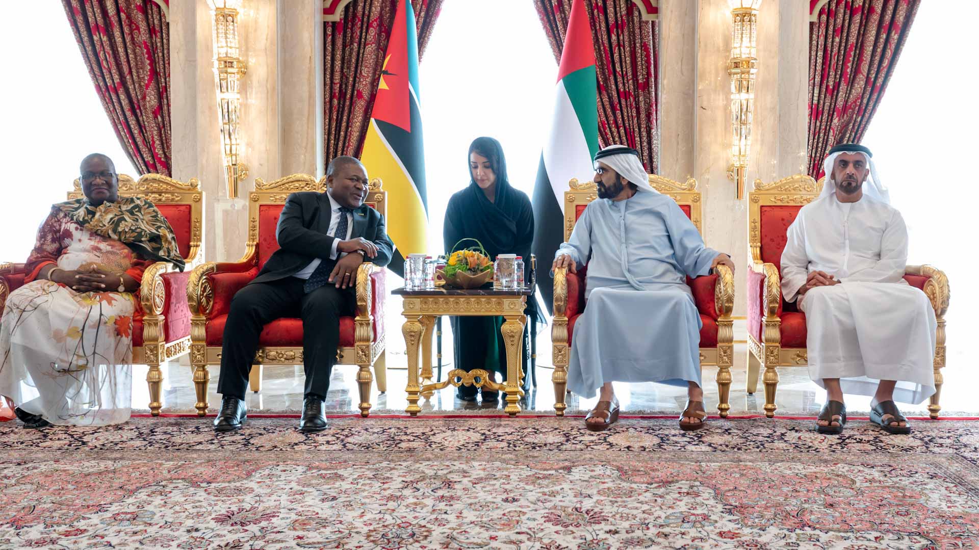 Image for the title: Mohammed bin Rashid receives President of Mozambique 