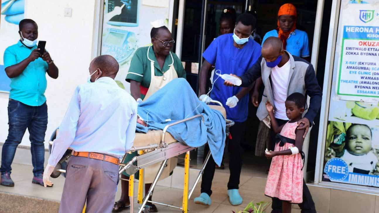 Image for the title: At least 11 die in Uganda blind school fire 