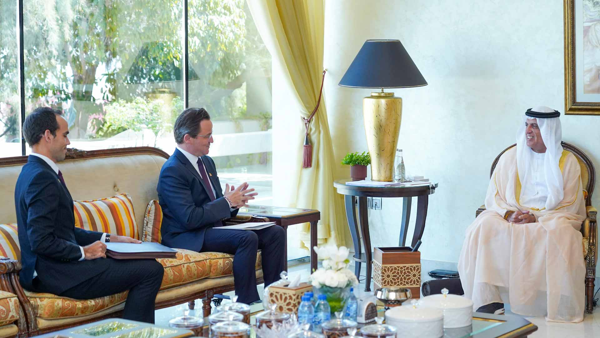 Image for the title: Ras Al Khaimah Ruler meets Belgian Ambassador 