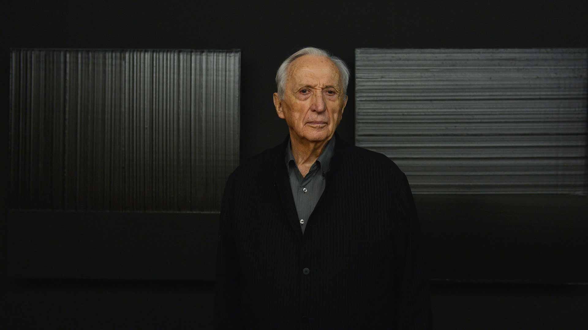 Image for the title: Painter Soulages, French master of black, dies at 102 