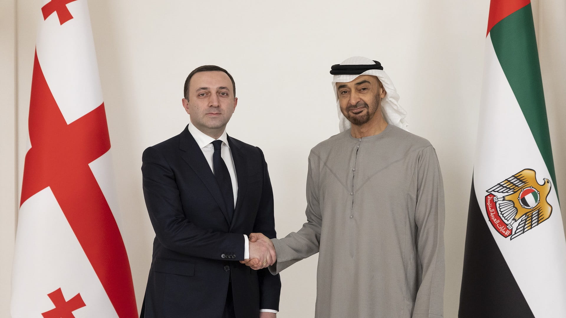 Image for the title: UAE President receives Georgian PM 