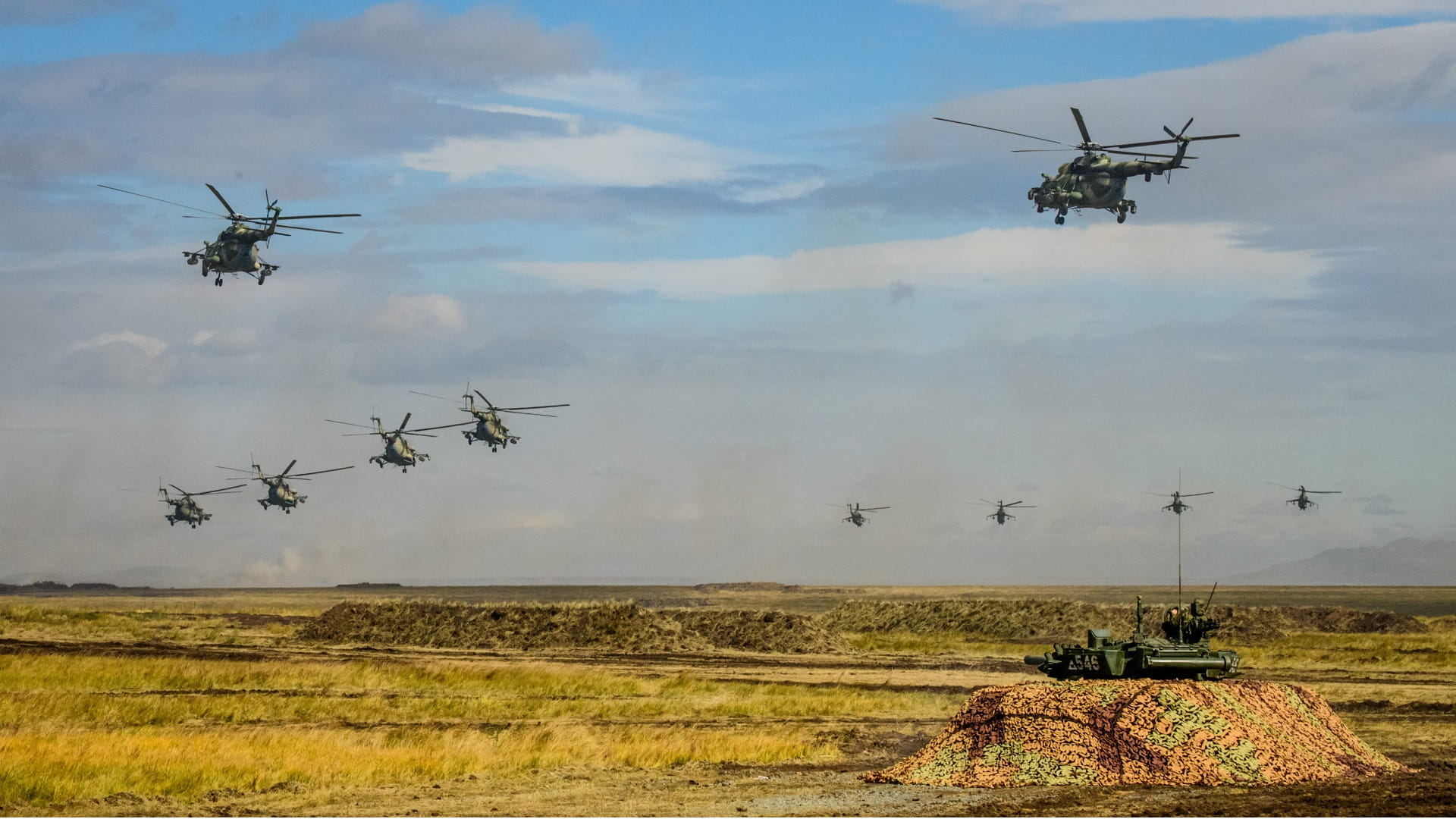 Image for the title: Russia kicks off large-scale military drills in Far East 