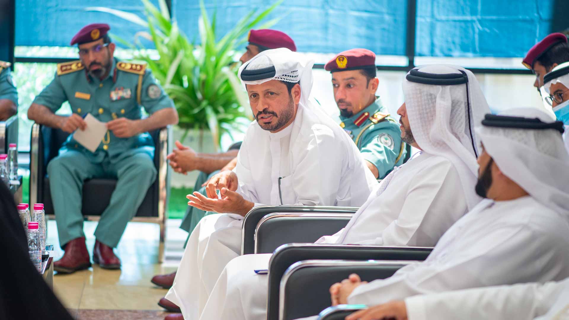 Image for the title: Sharjah Police evaluates its experience with the rainy weather 