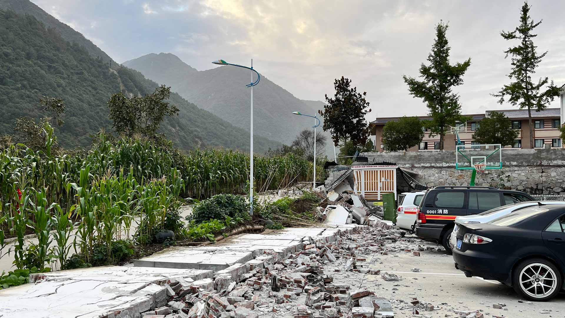Image for the title: Strong earthquake in southwest China kills 30 