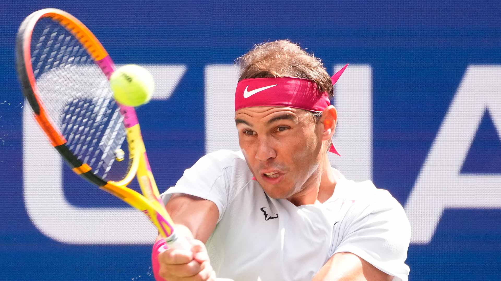 Image for the title: Tiafoe knocks out Nadal in major U.S. Open upset 