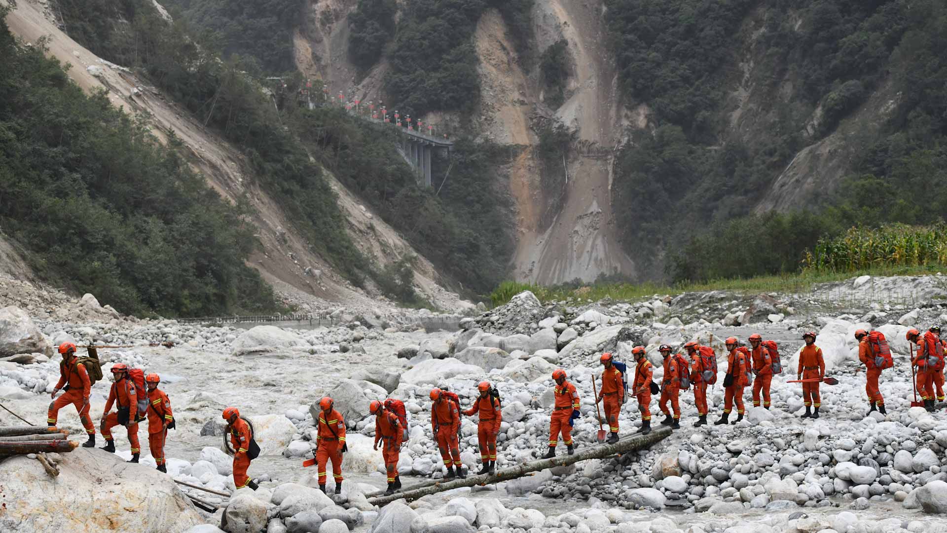 Image for the title: China earthquake death toll rises to 74 