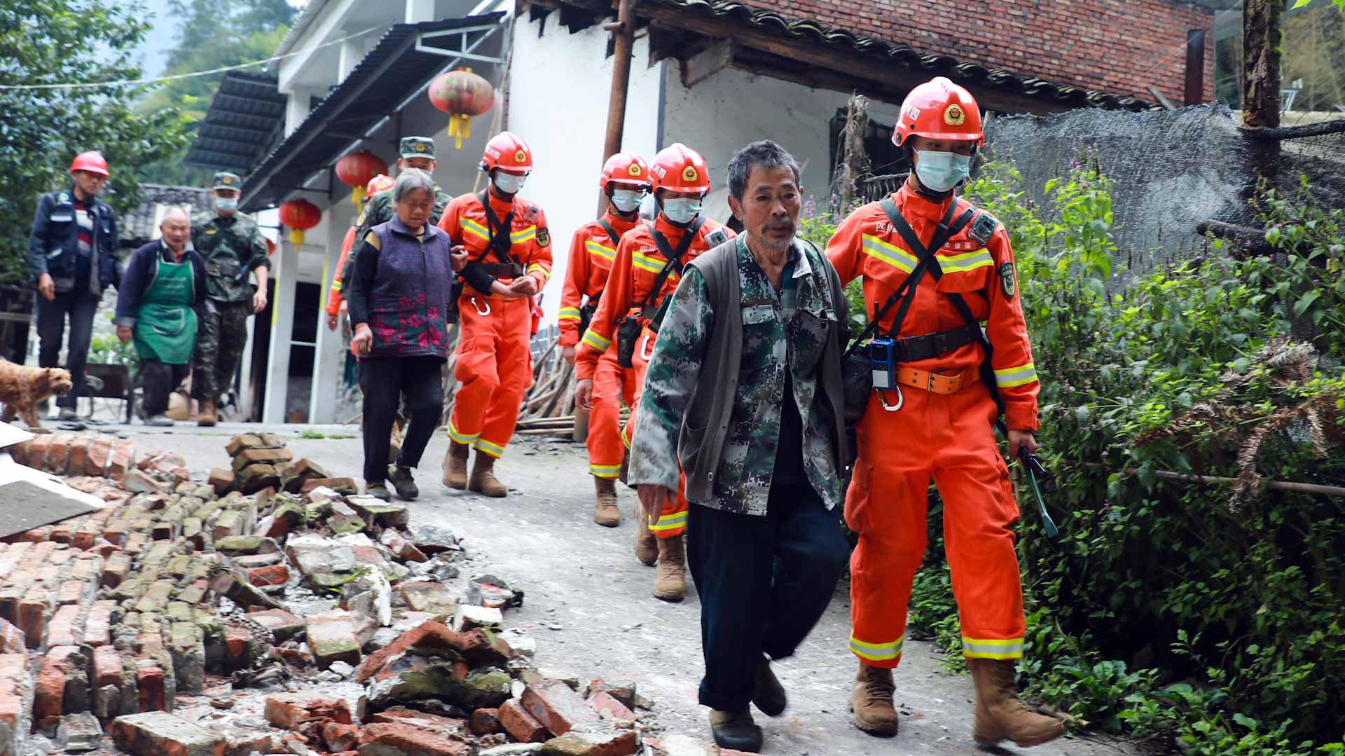 Image for the title: China earthquake death toll rises to 82 