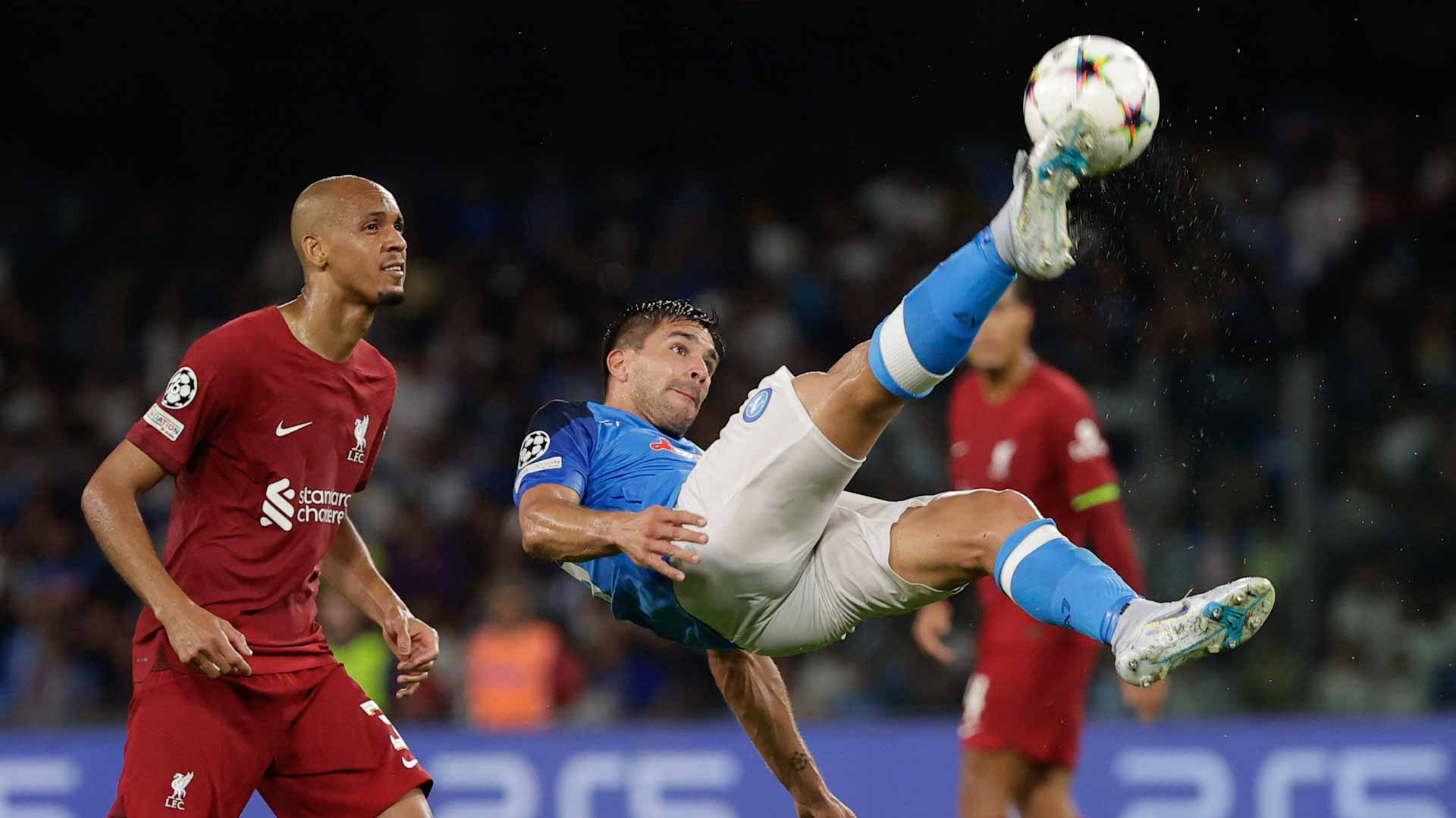 Image for the title: Liverpool crash to 4-1 defeat at Napoli 