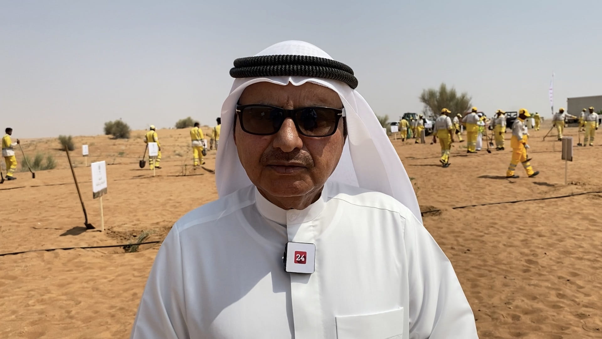 Image for the title: Al Zaabi reveals planting of 5K seedlings in Al Muntather Reserve 