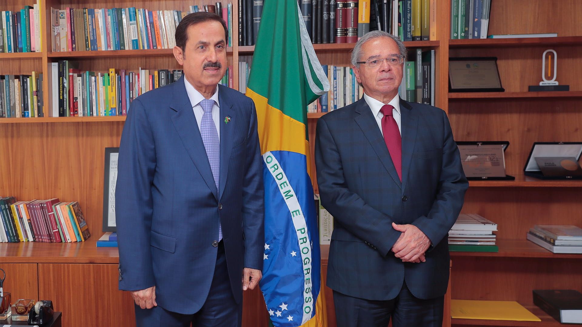 Image for the title: Ghobash, Brazilian Minister of Economy discuss bilateral ties 