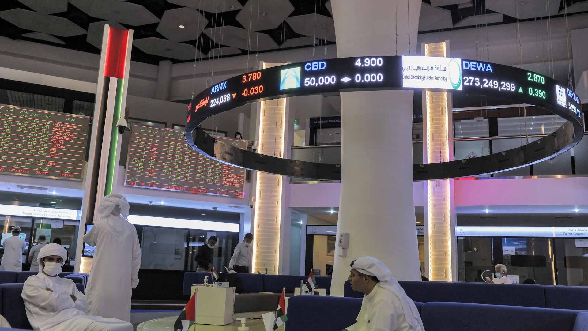 Image for the title: UAE stocks hit three-week high 