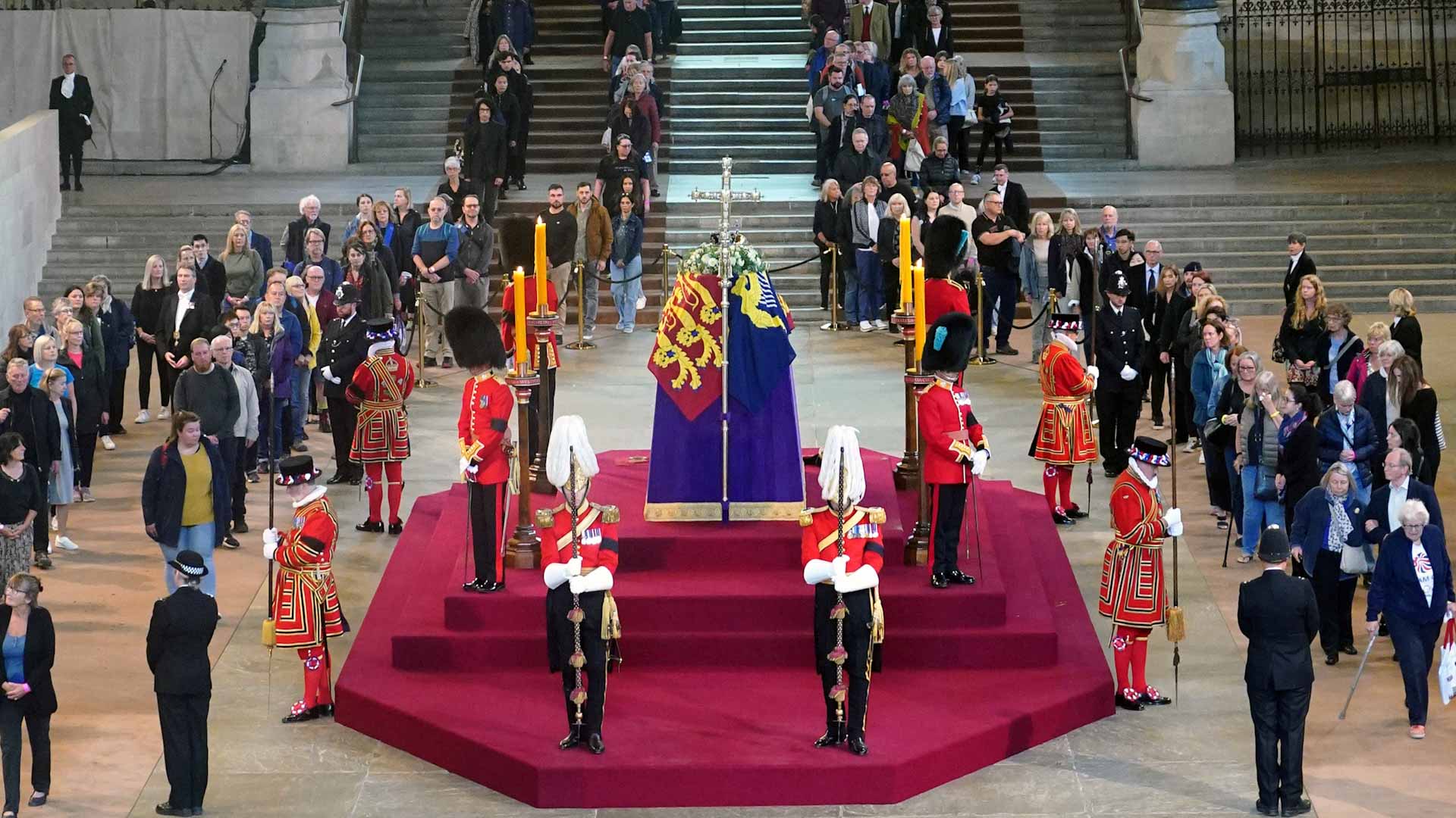 Image for the title: London police say queen's funeral poses biggest ever security test 