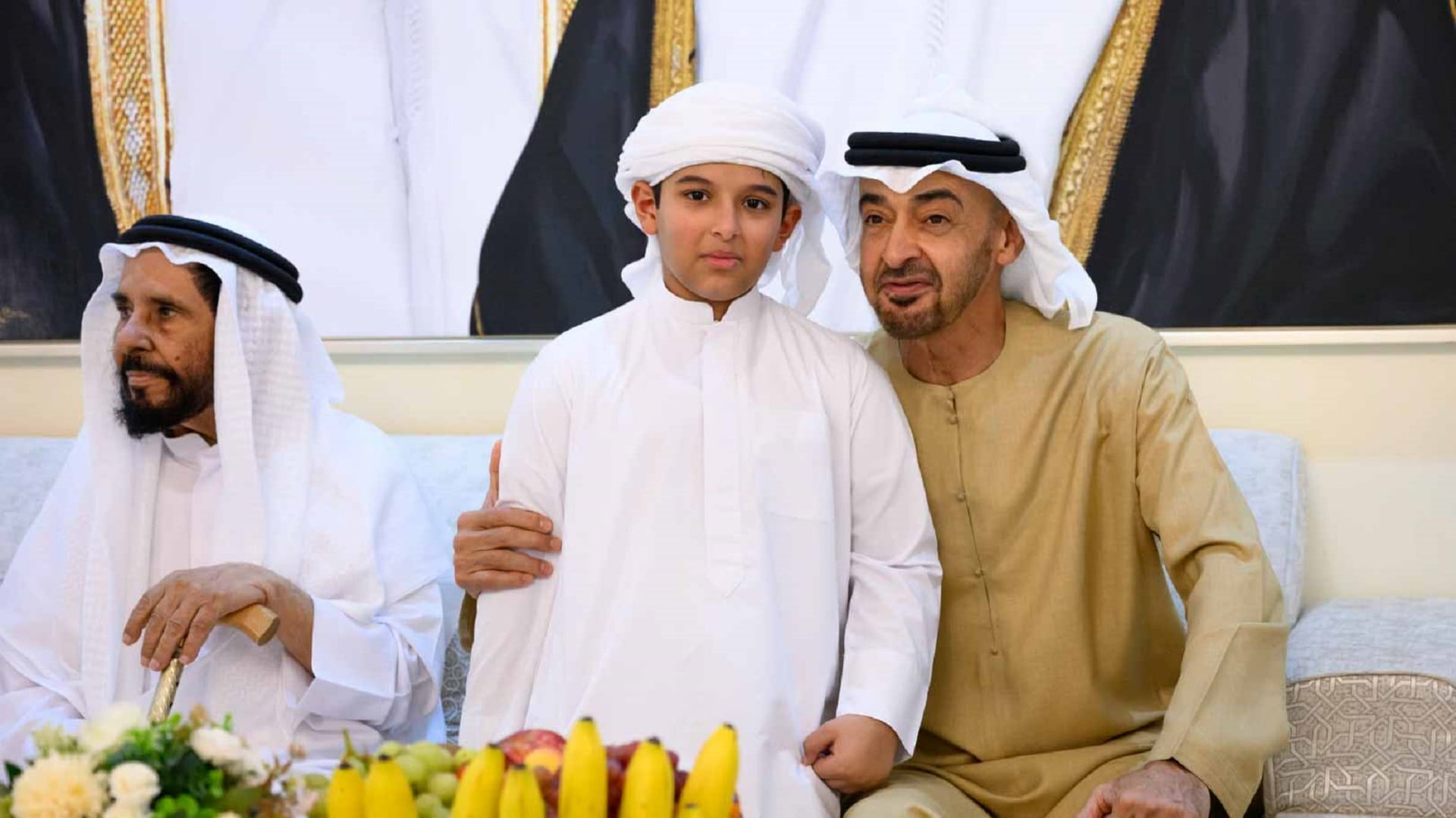 Image for the title: UAE President visits Ahmed bin Sultan Al Mansouri 