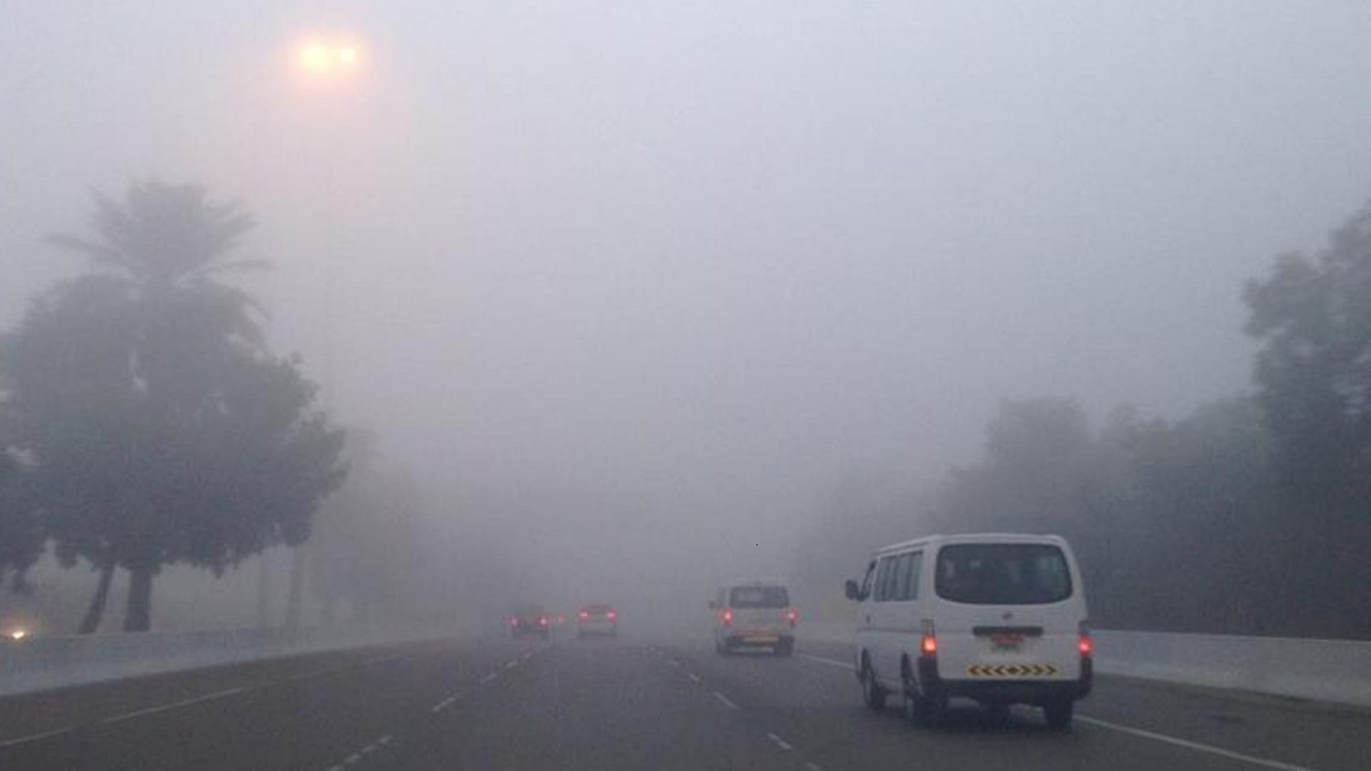 Image for the title: NCM warns of fog formation and poor visibility warning 