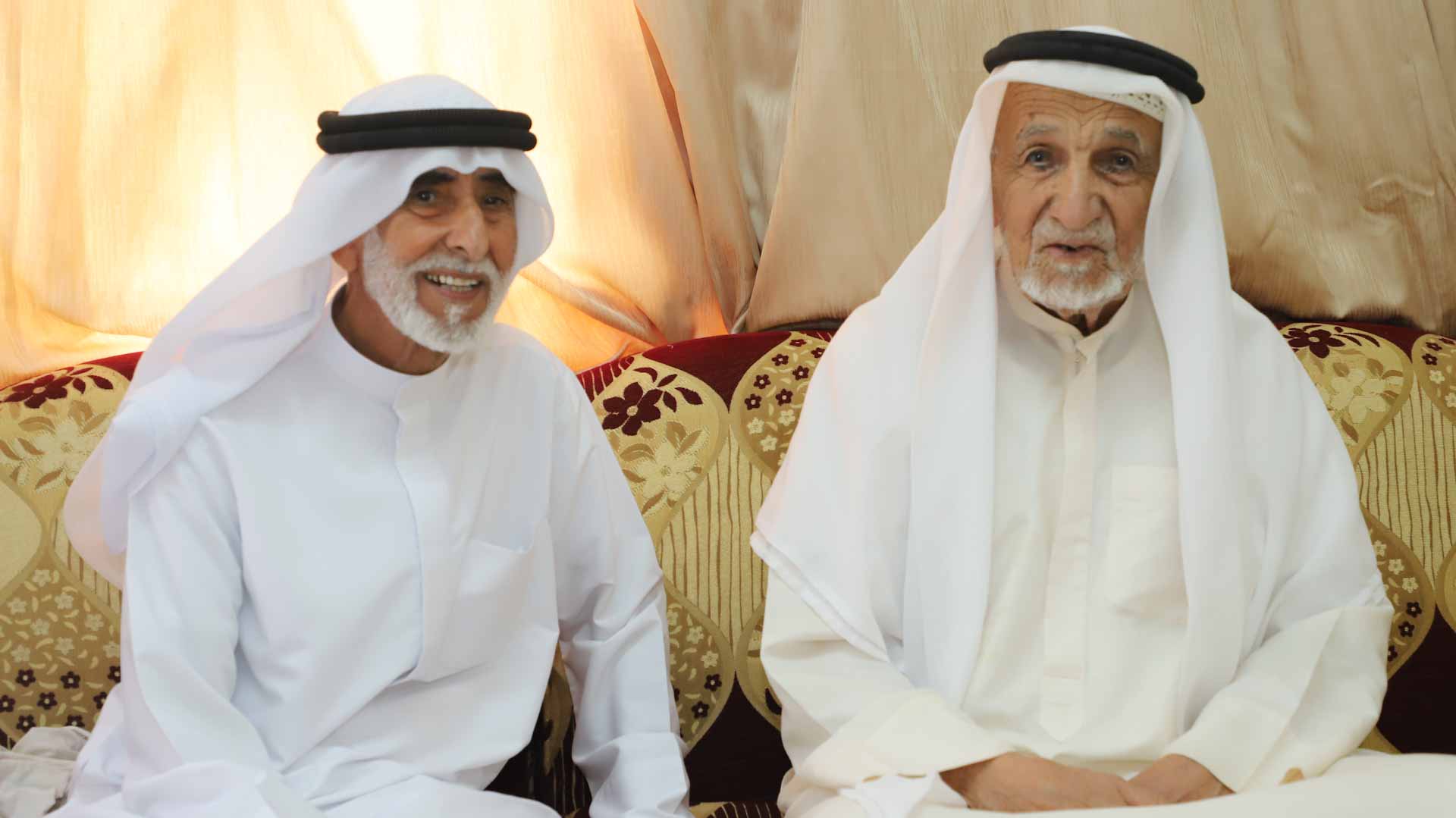Image for the title: Al Mahyan visits Obaid bin Ghadeer at his home in Nizwa 